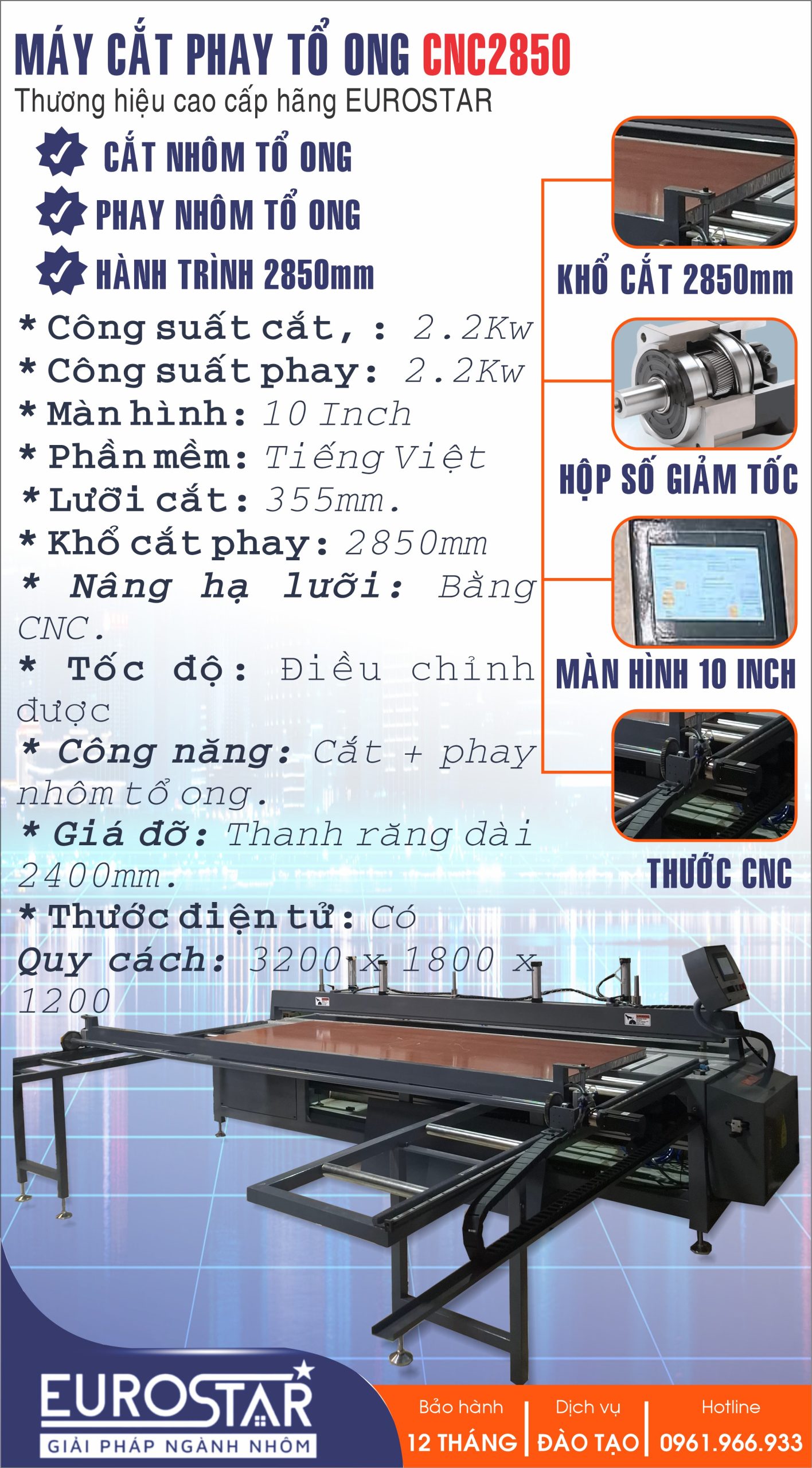 Máy Cắt Phay Nhôm Tổ Ong