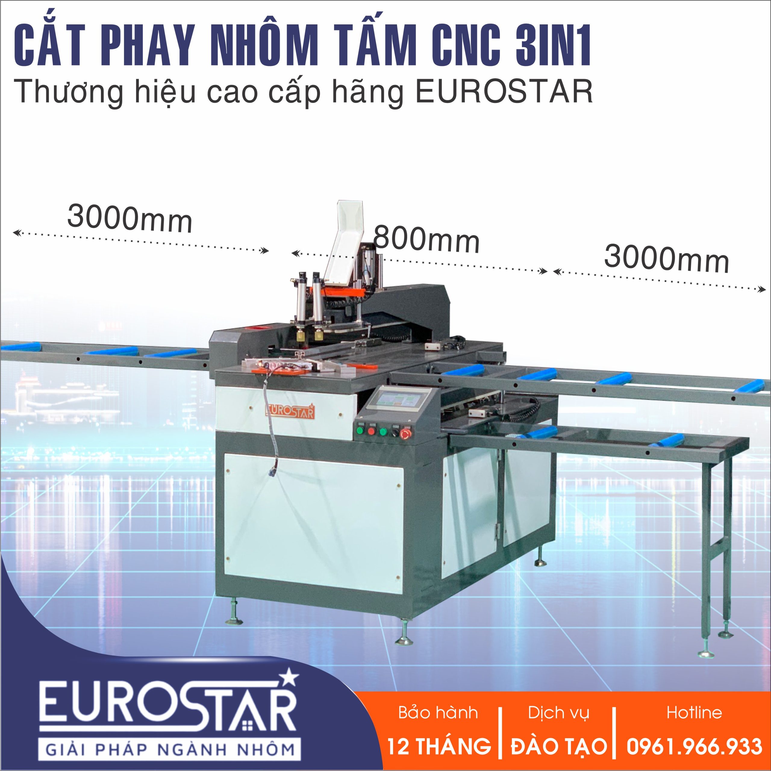 máy cắt nhôm 3 chức năng