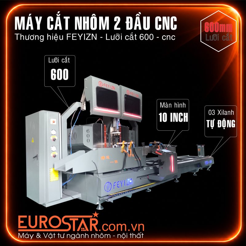 Máy Cắt Nhôm CNC Lưỡi 600