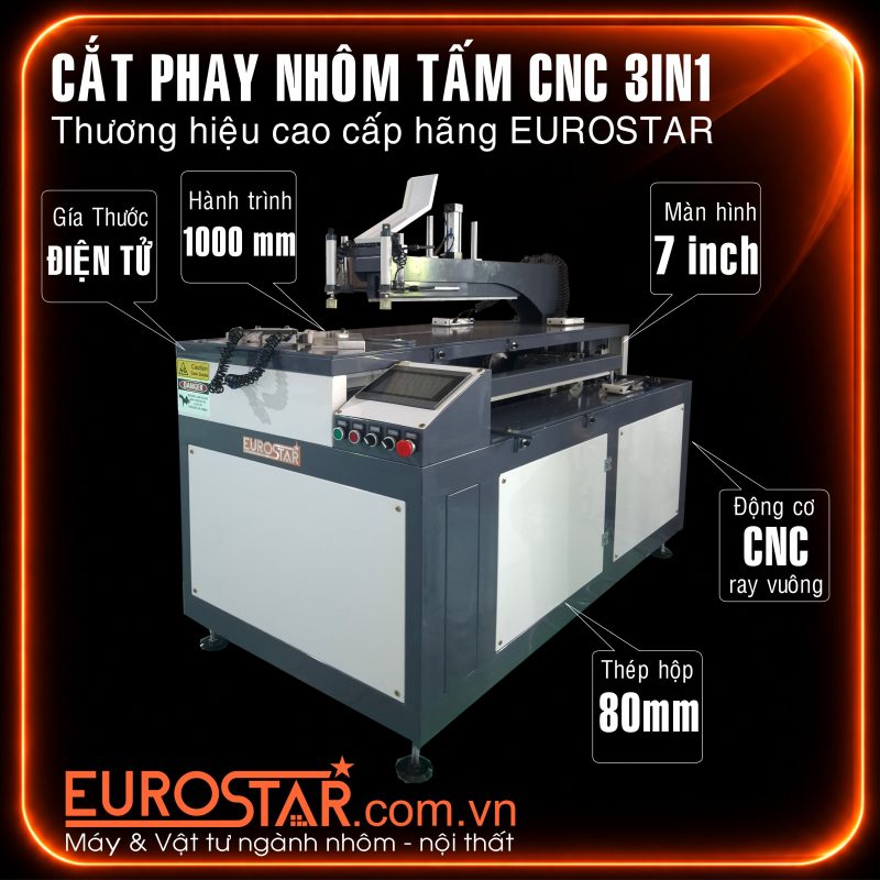 máy cắt nhôm 3 chức năng
