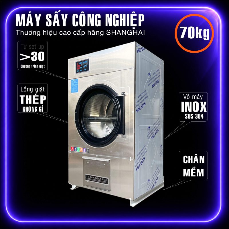 Máy Sấy Công Nghiệp 70Kg
