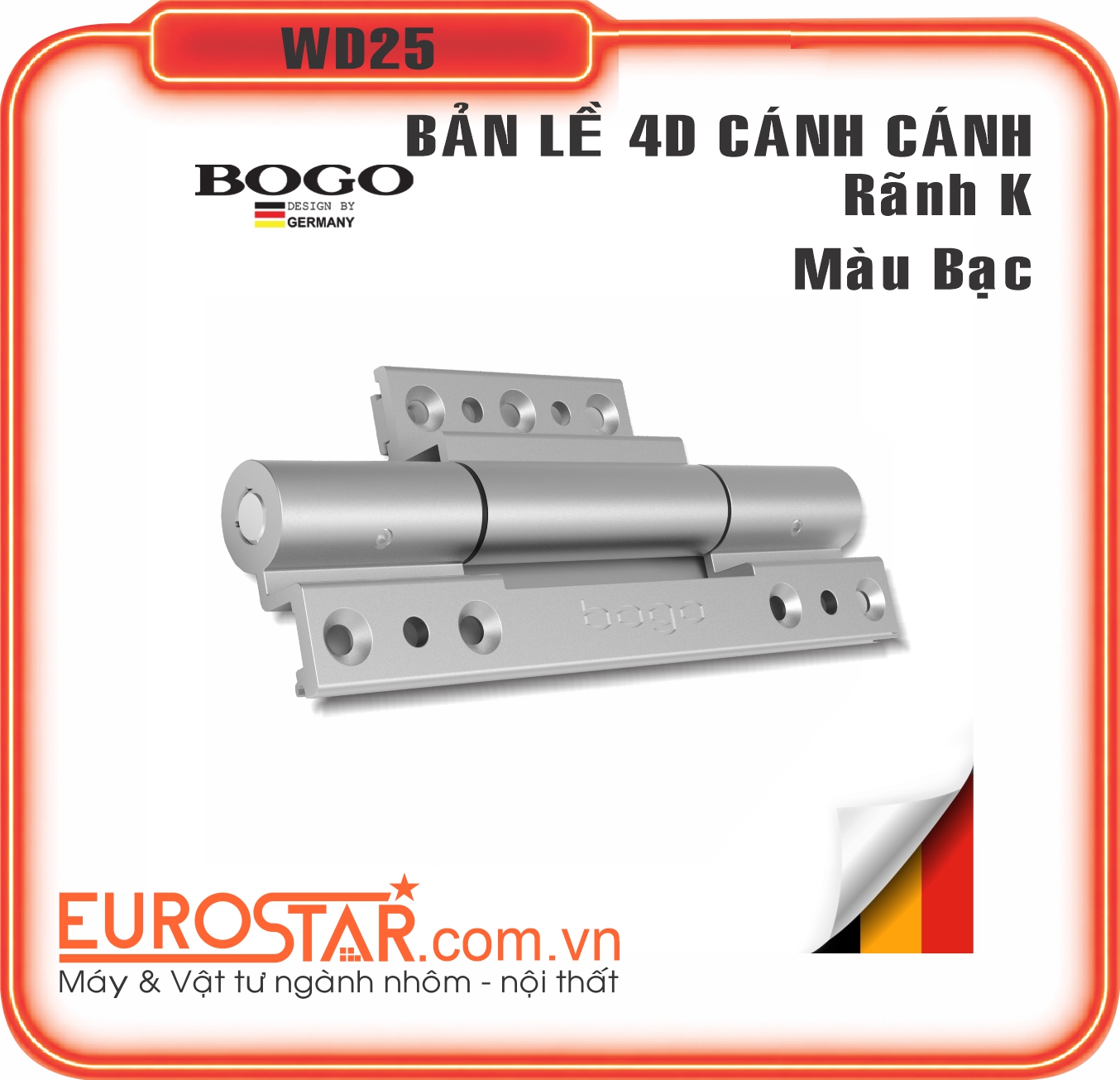 Bản Lề 4D Bogo Cánh Cánh