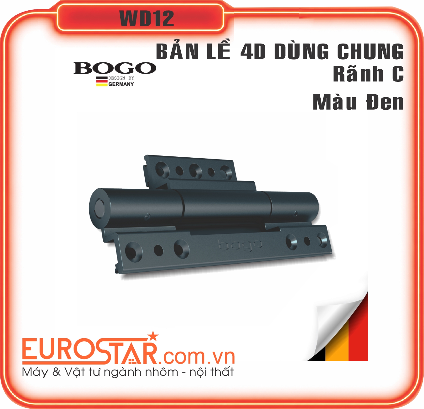 Bản Lề 4D Rãnh C Bogo