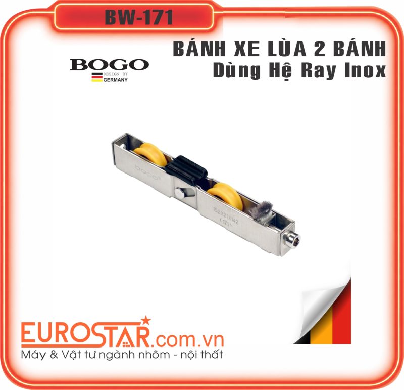 Bánh Xe Cửa Lùa 2 Bánh