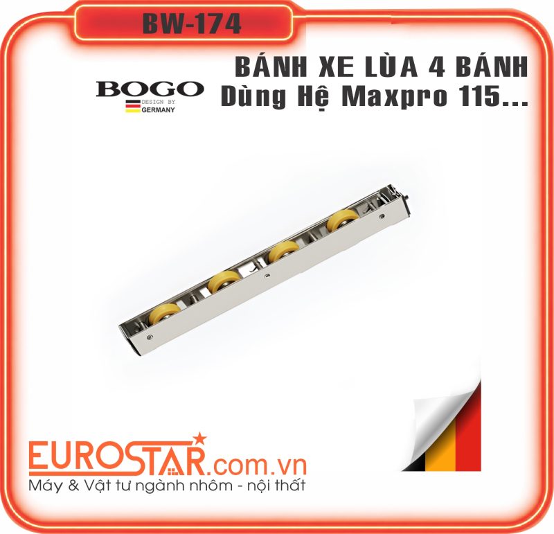 Bánh Xe Cửa Trượt 4 Bánh