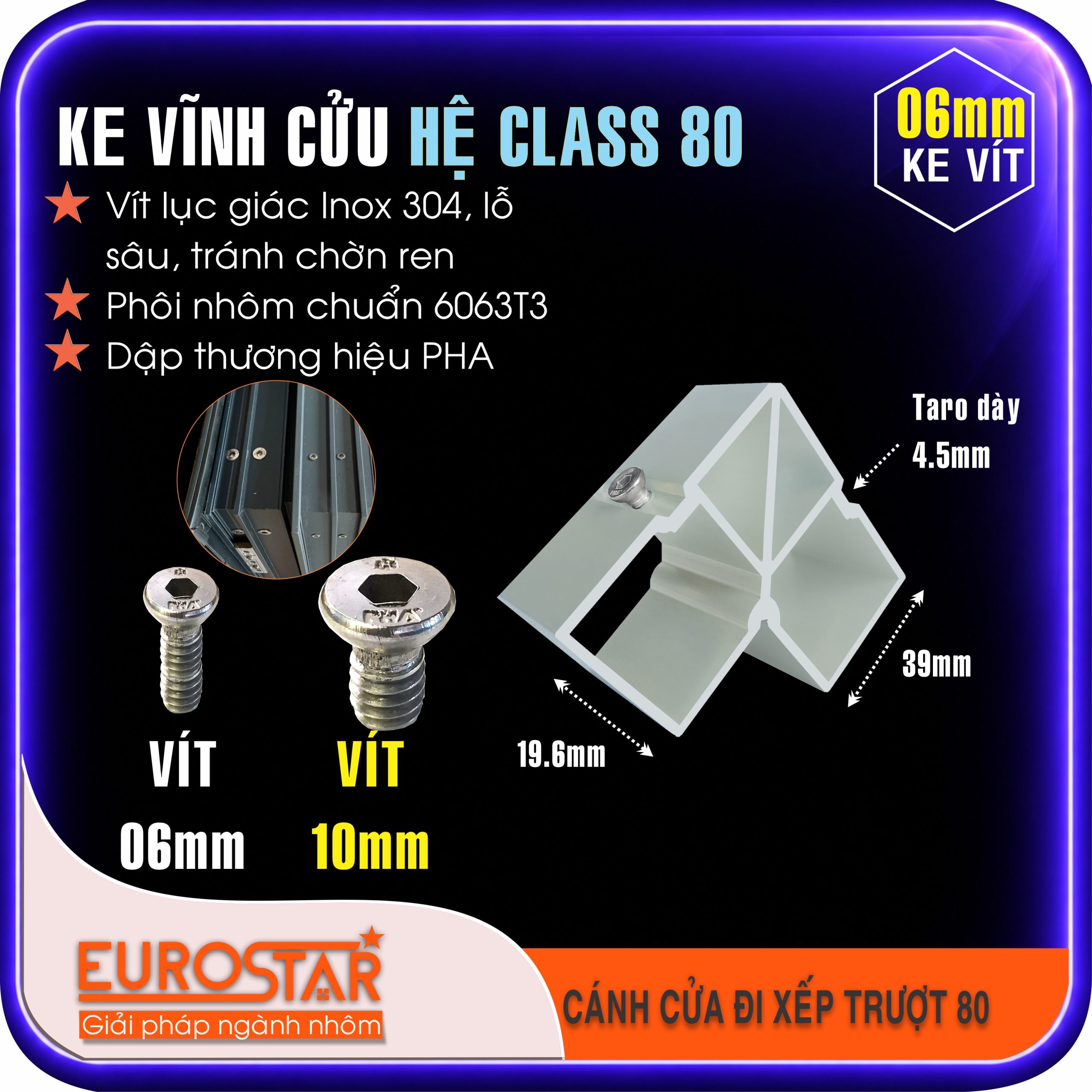 Ke Vĩnh Cửu 6mm Xingfa Class 80