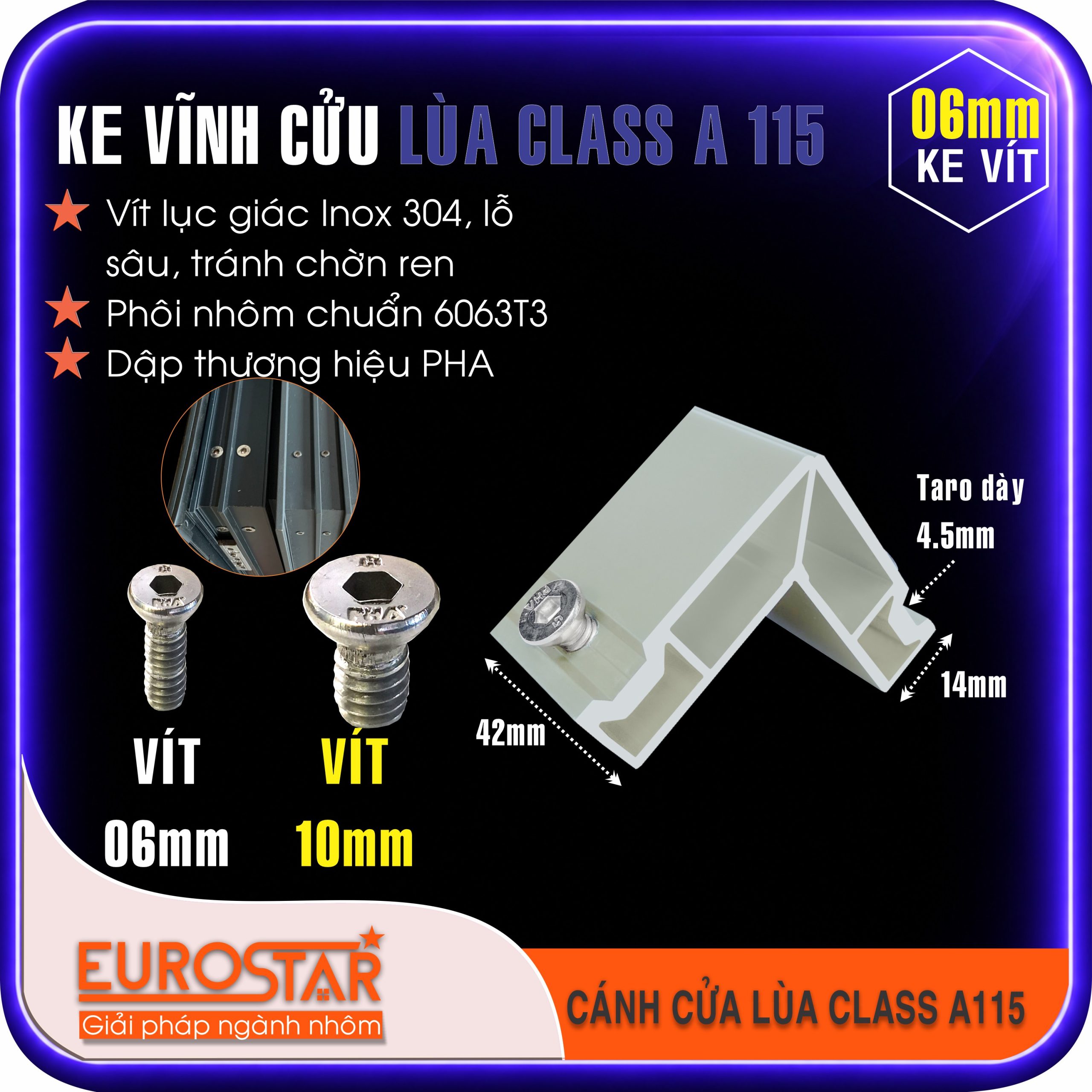 Ke Vĩnh Cửu 6mm Xingfa Class A