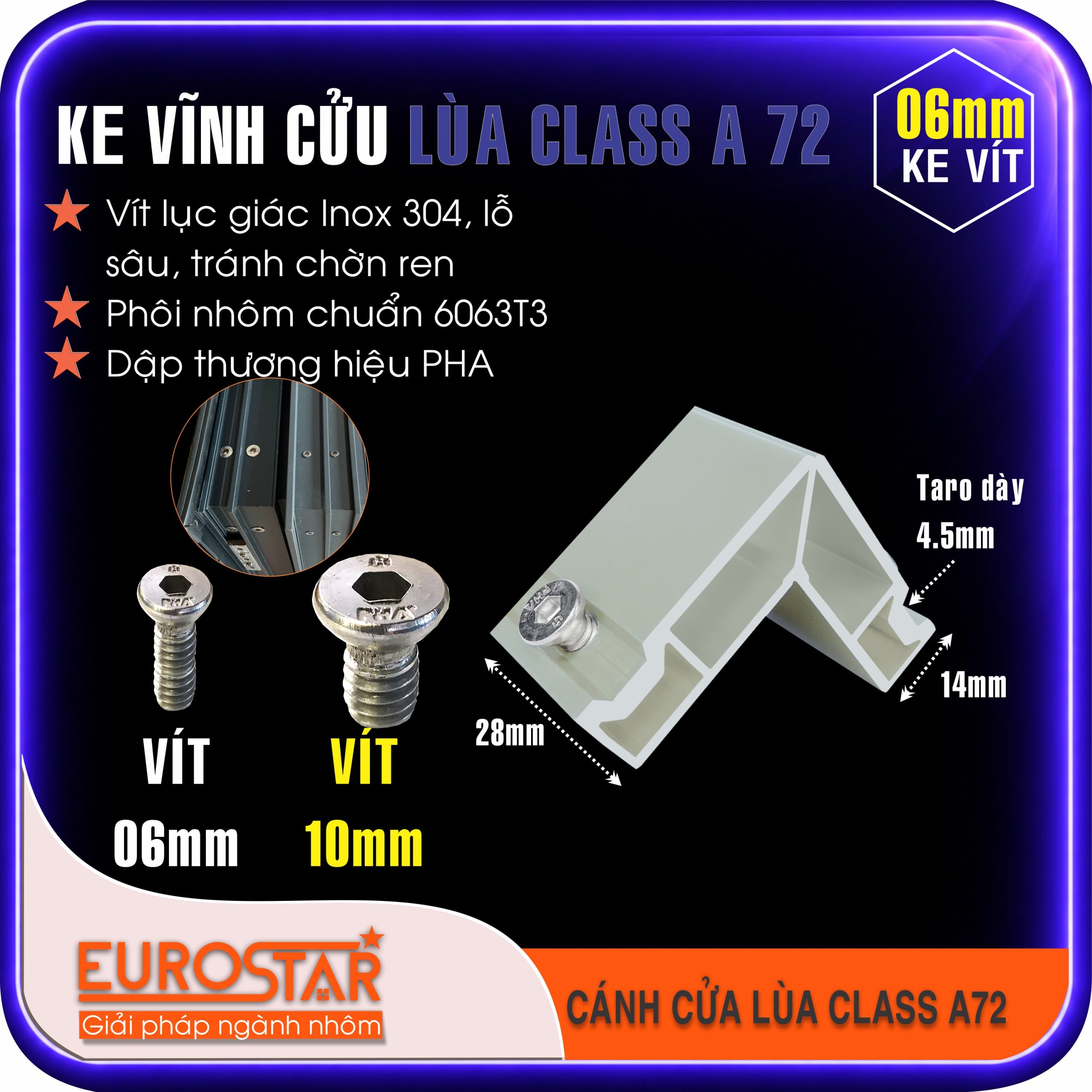 Ke Vĩnh Cửu 6mm Xingfa Class A