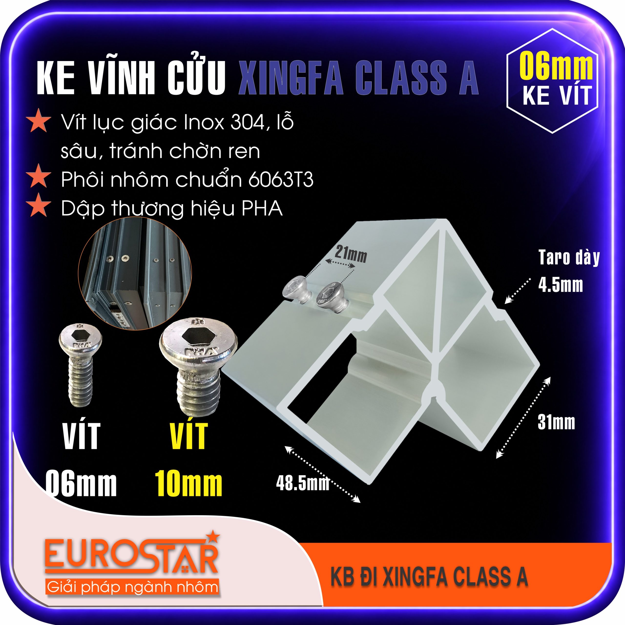 Ke Vĩnh Cửu 6mm Xingfa Class A