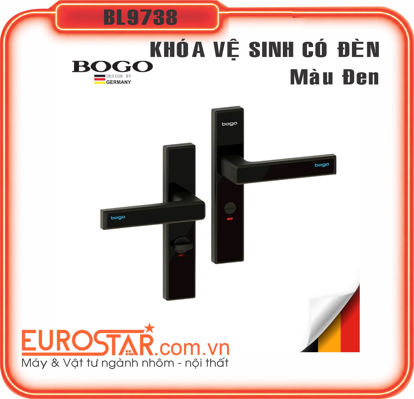 Khóa Vệ Sinh Có Đèn Bogo