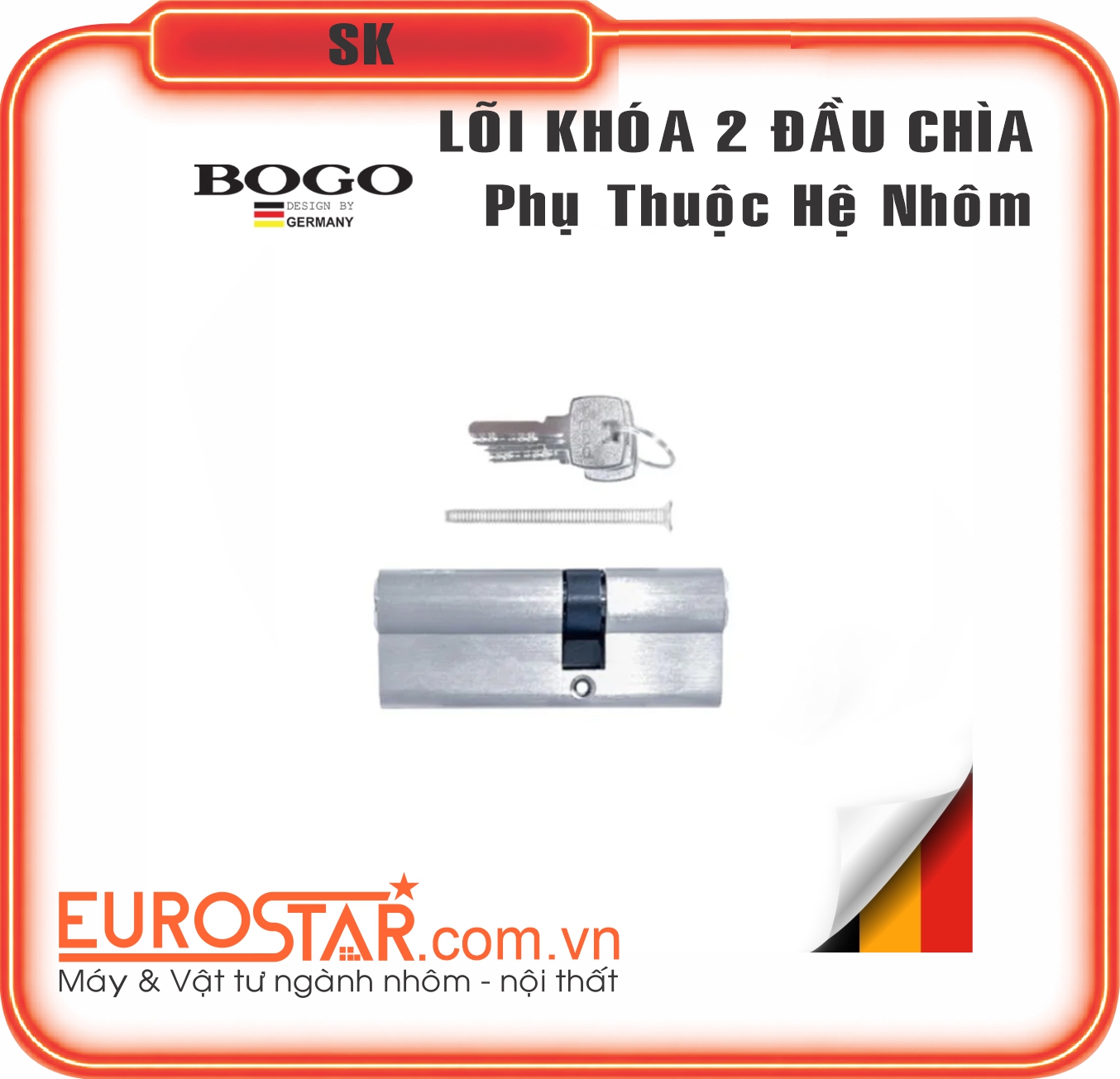 Lõi Khóa 2 Đầu Chìa Lõi Khóa 2 Đầu Chìa