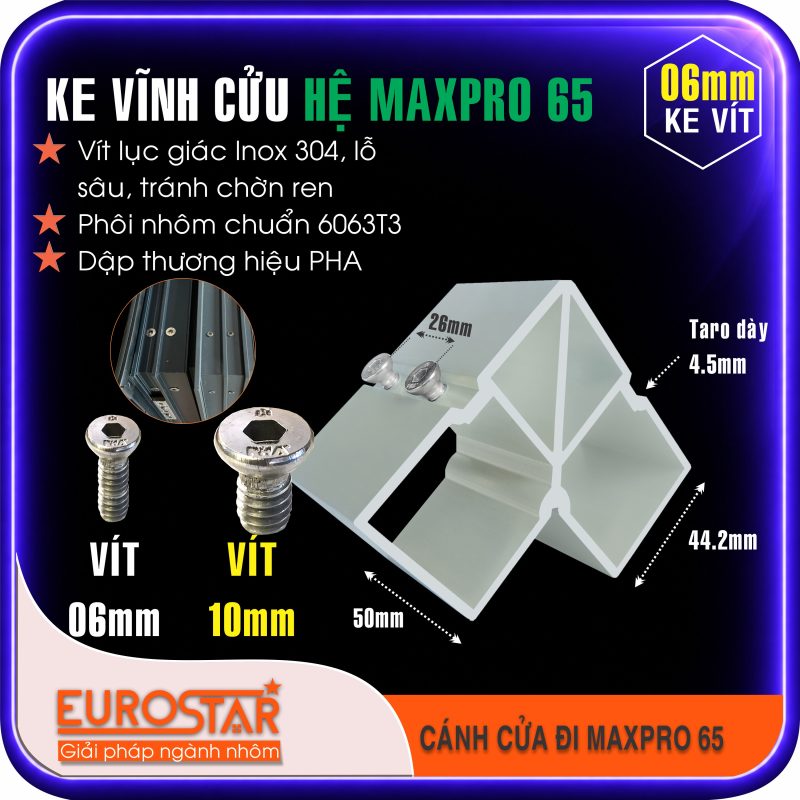 Ke Vĩnh Cửu 6mm Maxpro 65