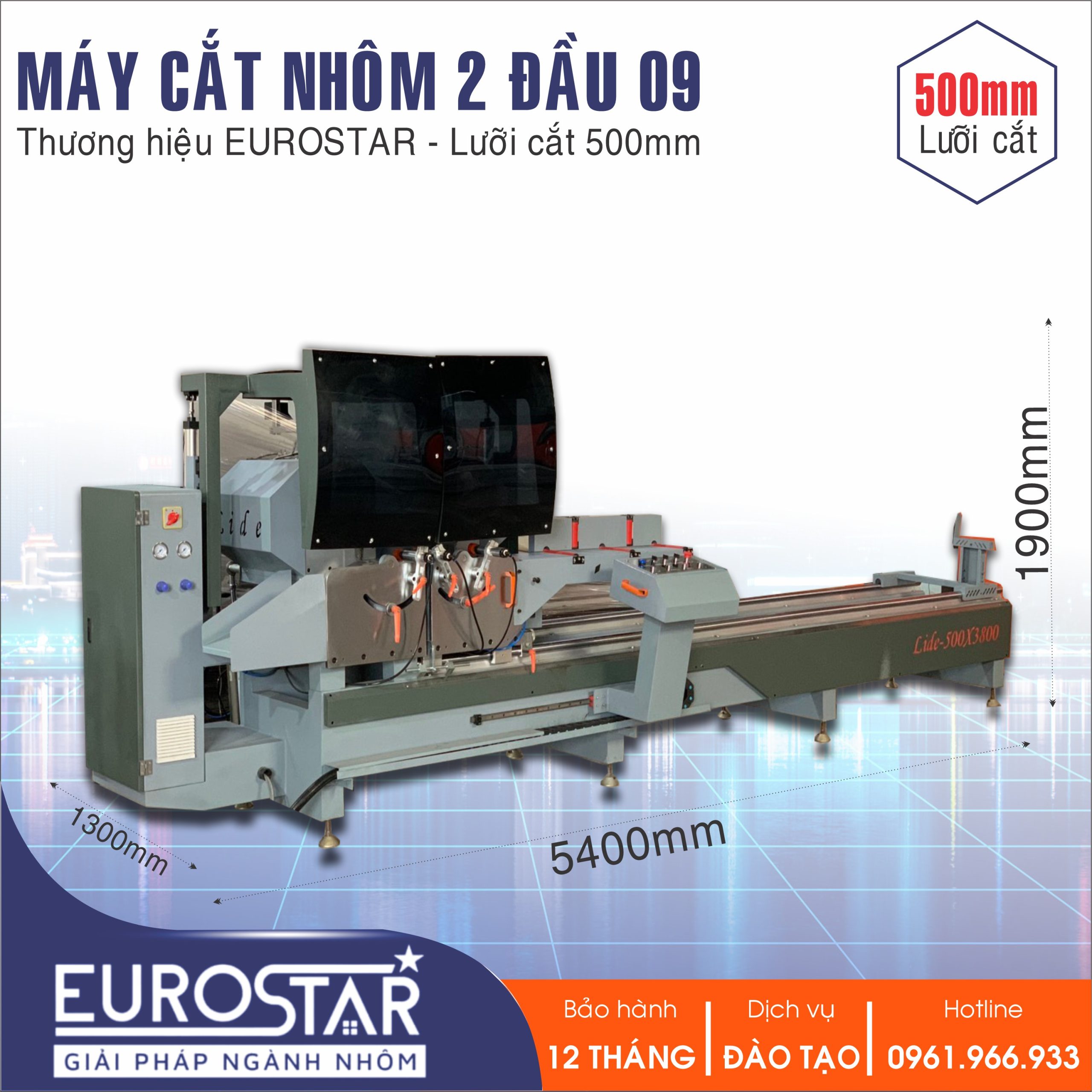 Máy Cắt Nhôm 09 Lưỡi 500