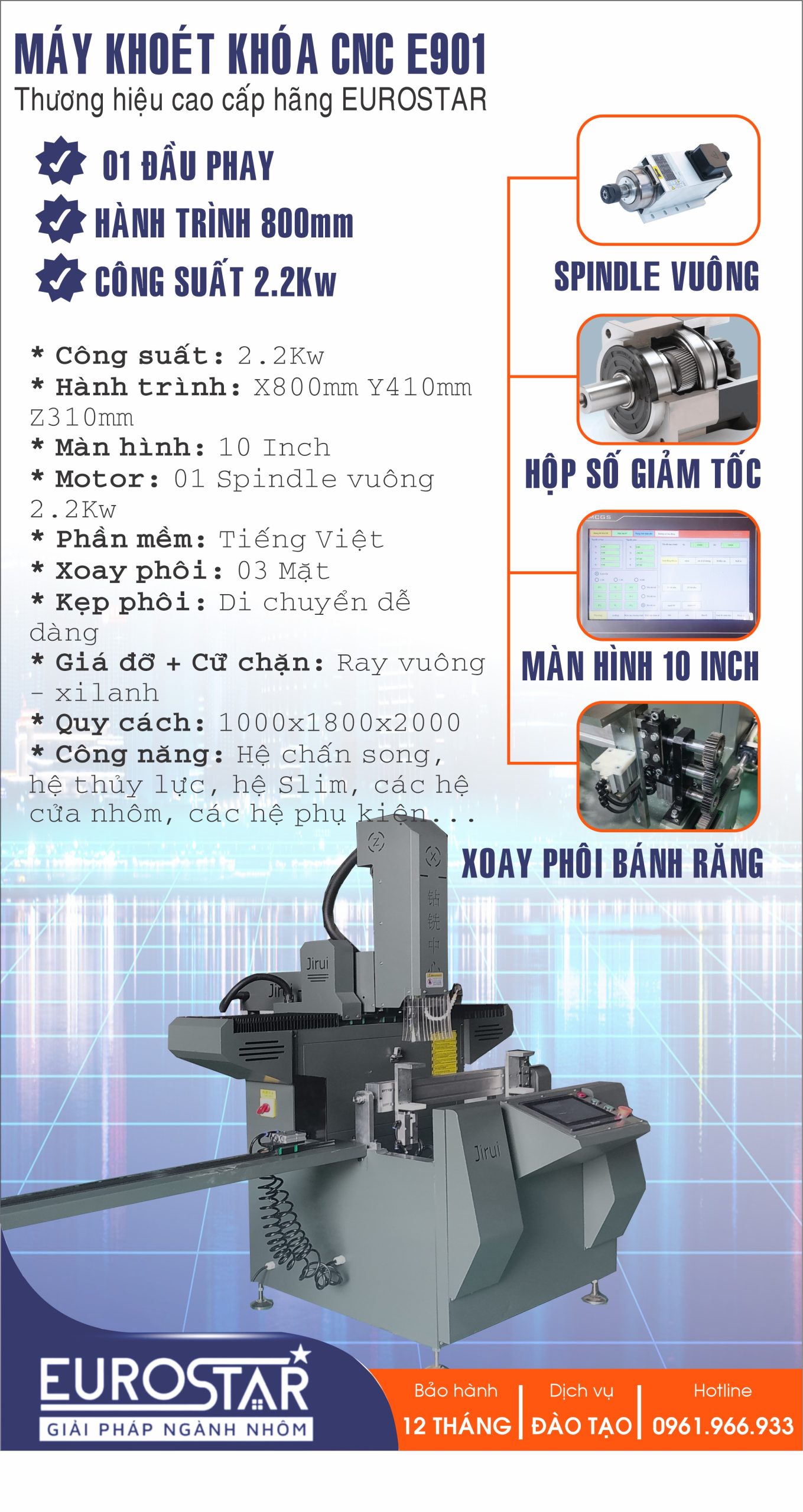 Máy Phay Khóa CNC E901