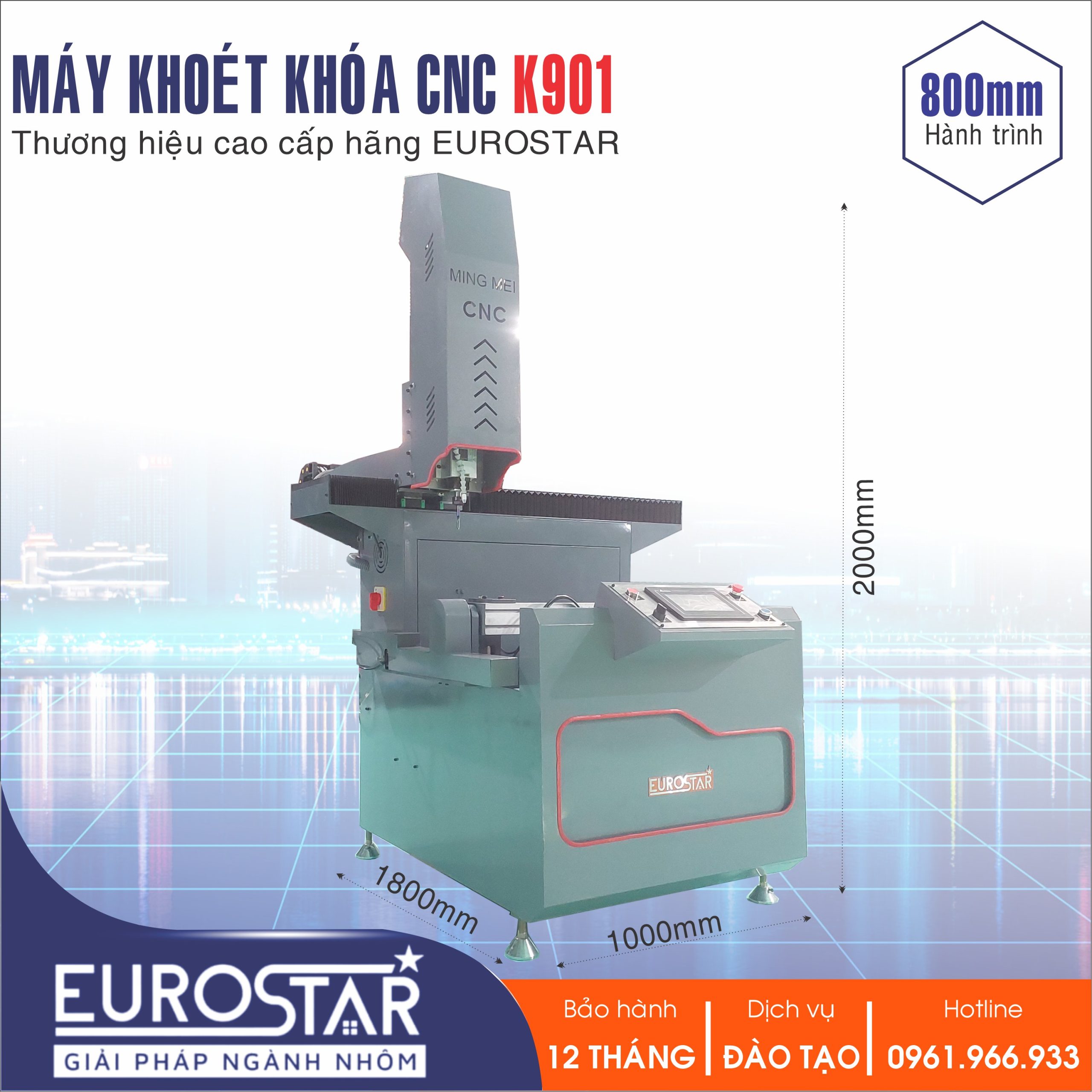 Máy Phay Khóa CNC K901 Máy Phay Khóa CNC K901