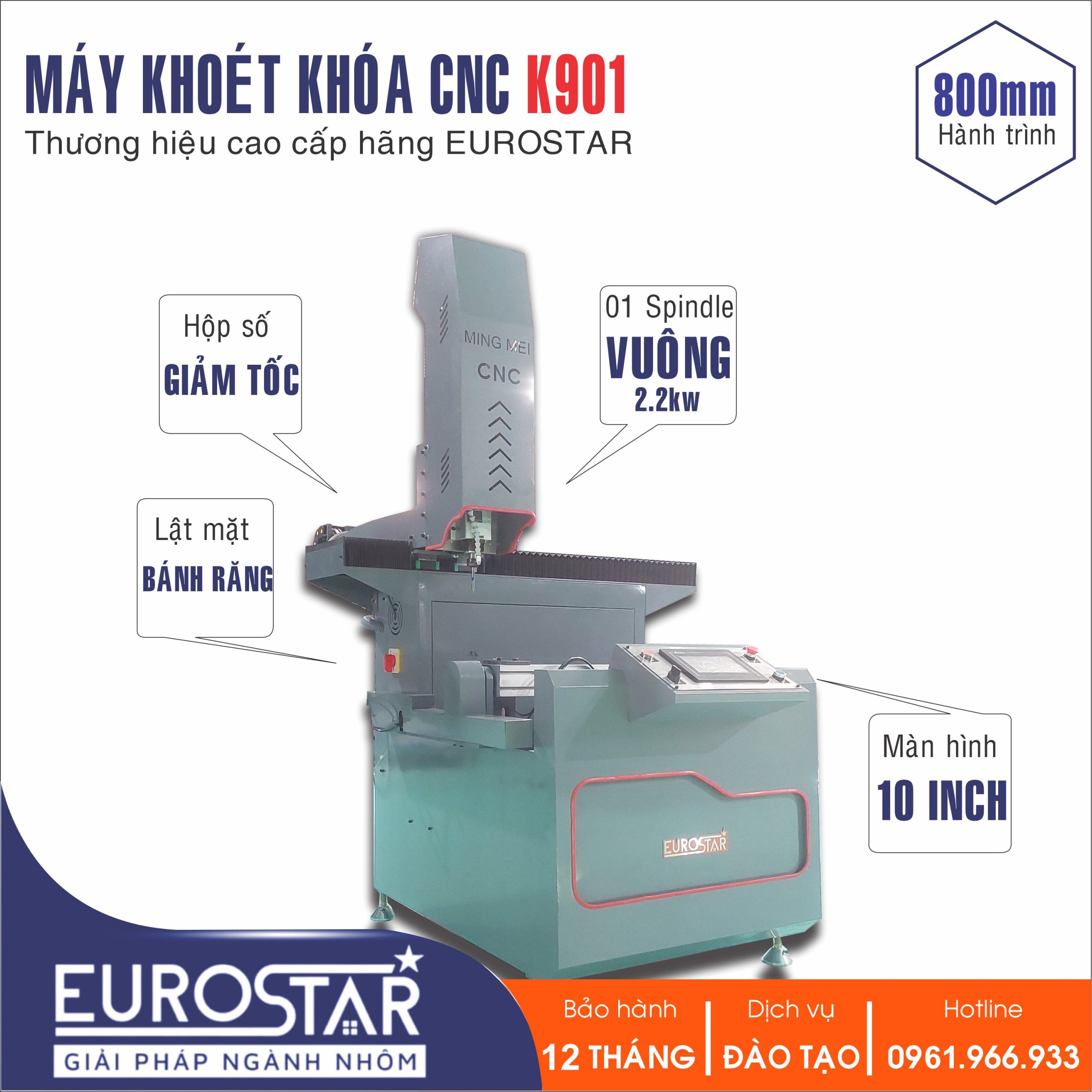 Máy Phay Khóa CNC K901 Máy Phay Khóa CNC K901
