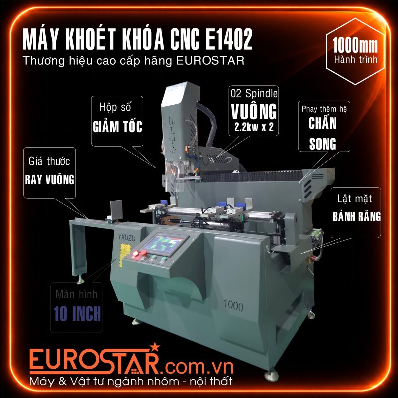 Máy Khoét Khóa CNC E1402