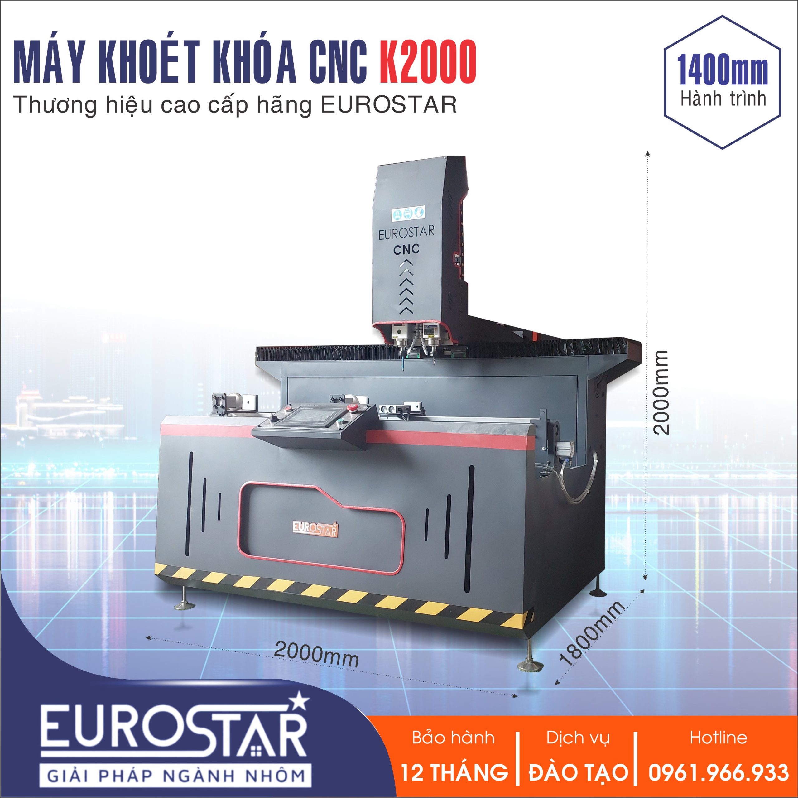 Máy Phay Nhôm CNC K2000