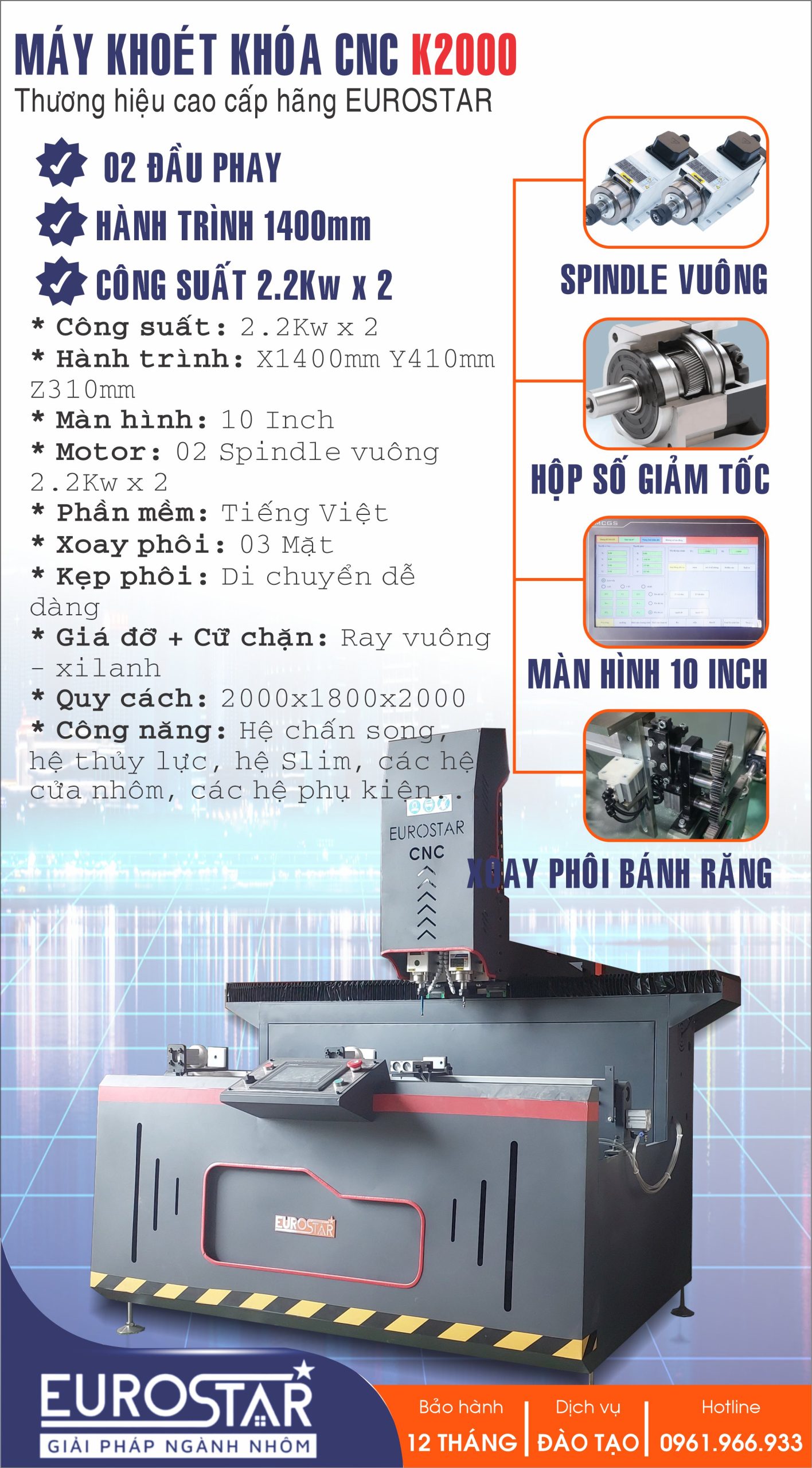 Máy Phay Nhôm CNC K2000