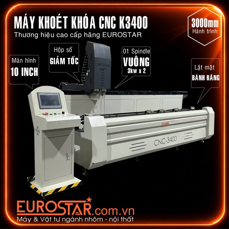 Máy Khoét Nhôm CNC K3400