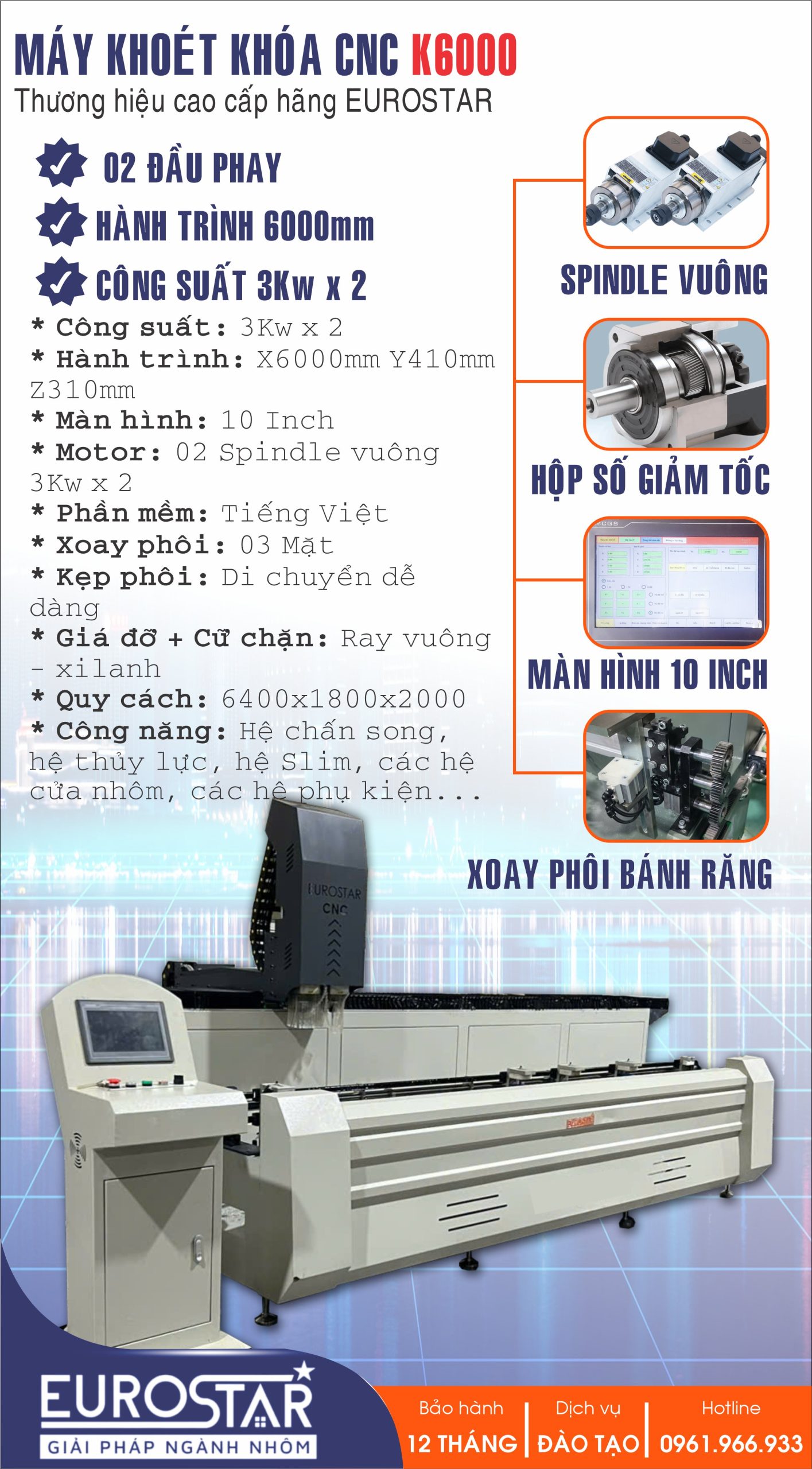 Máy Khoan Nhôm CNC K6000