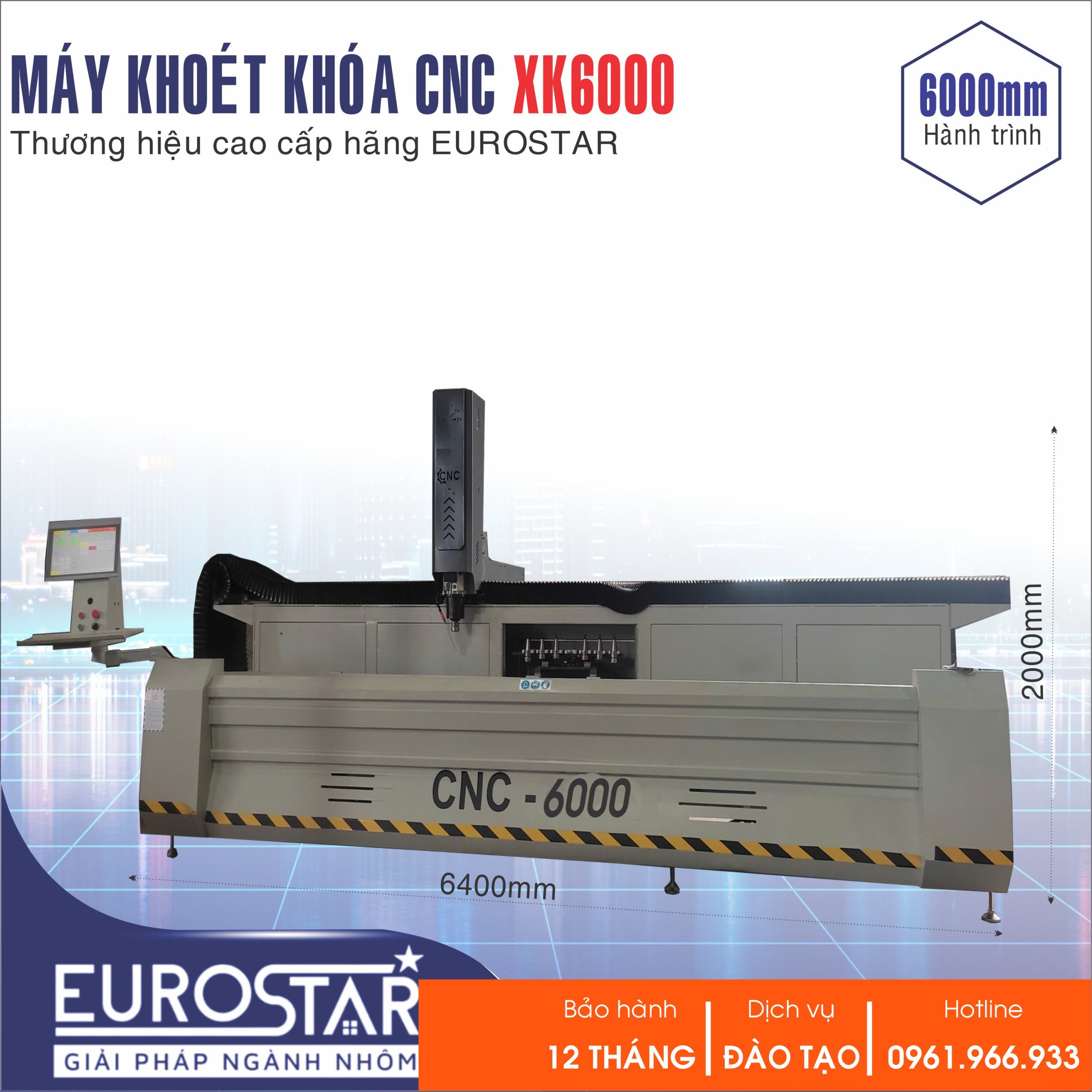 Máy Khoét Khóa XK6000