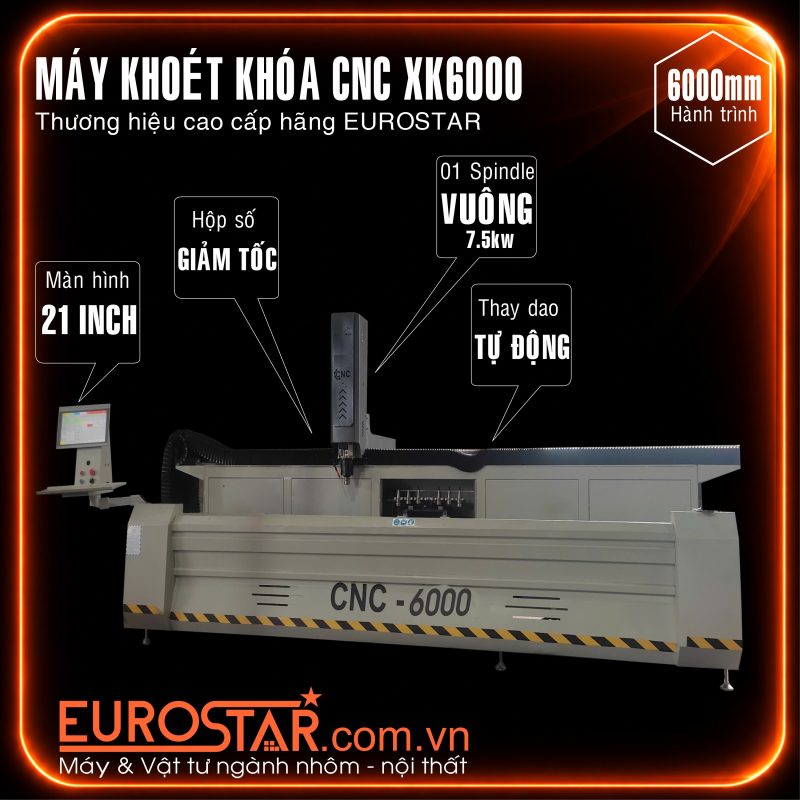Máy Khoét Khóa XK6000