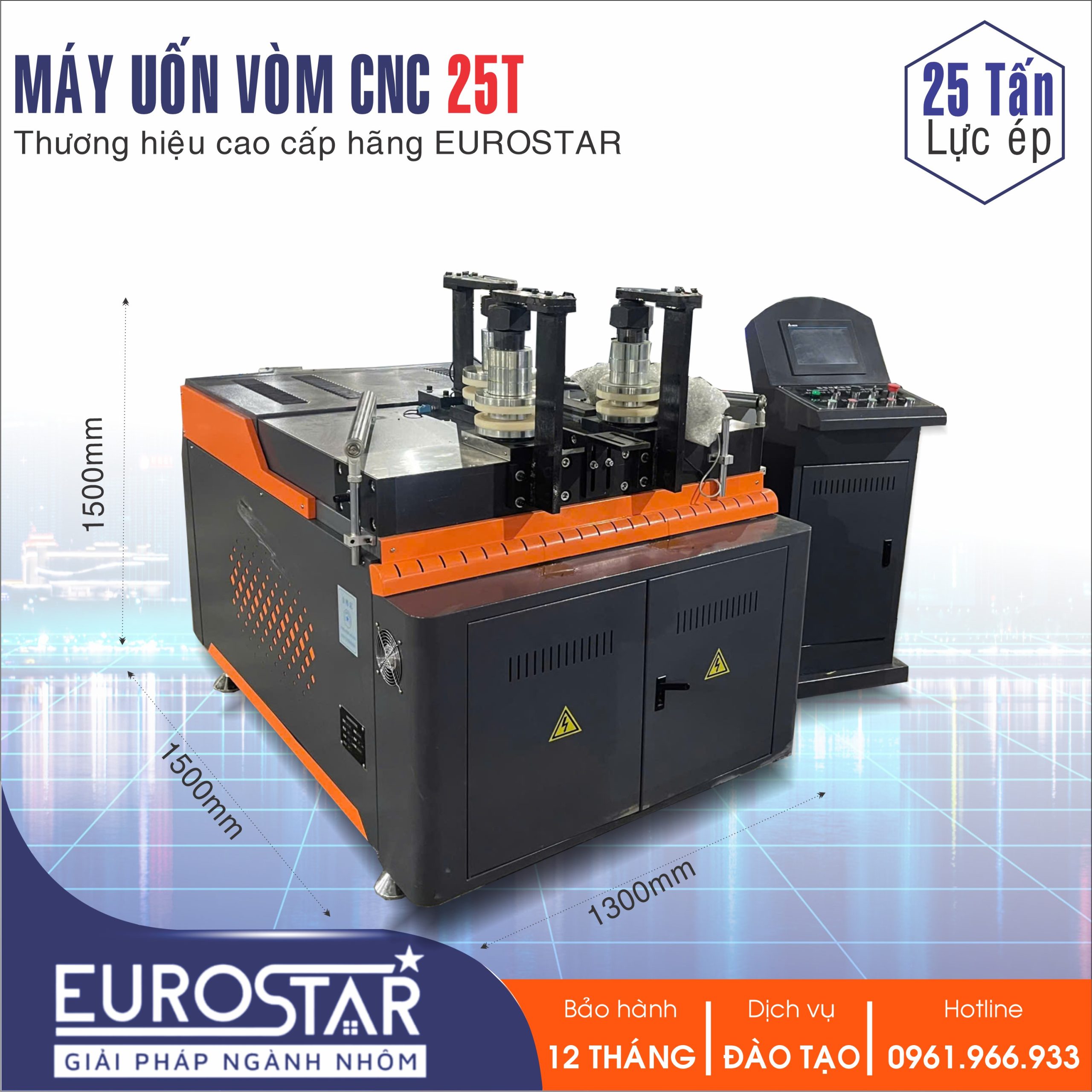 Máy Uốn Vòm 25 Tấn