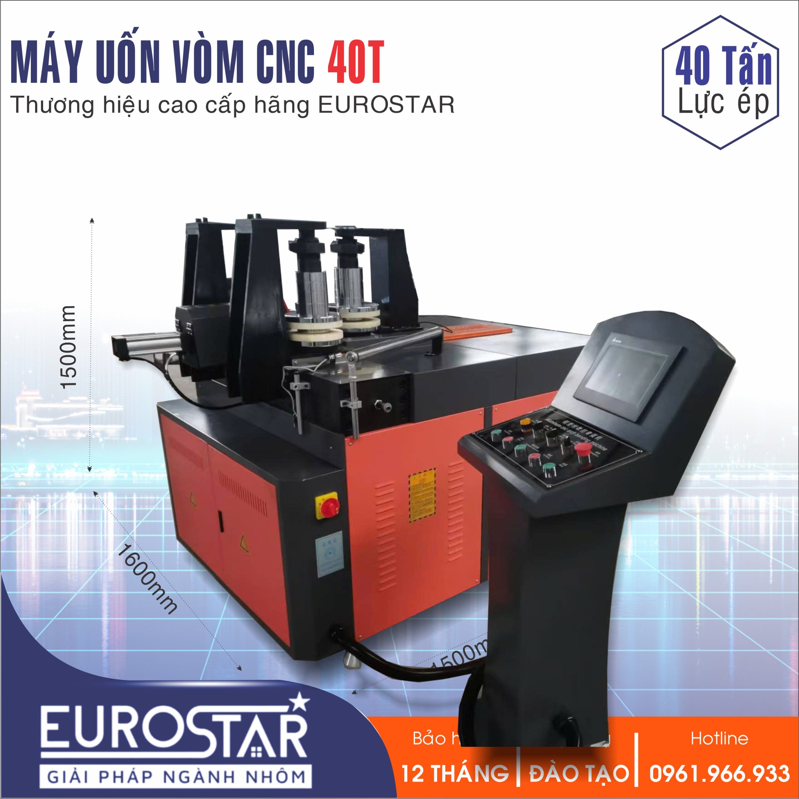 Máy Uốn Vòm 40 Tấn