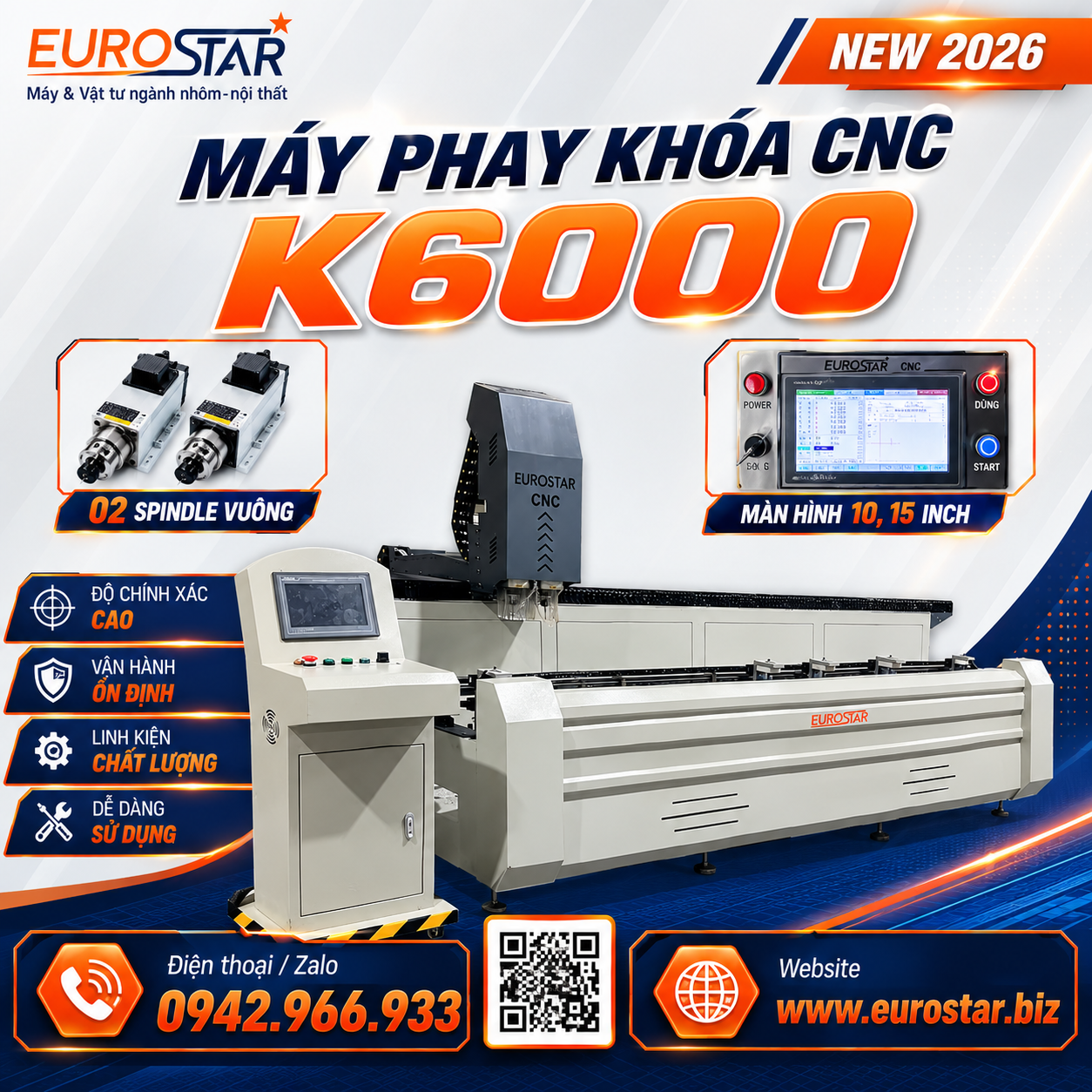 Máy Khoan Nhôm CNC K6000