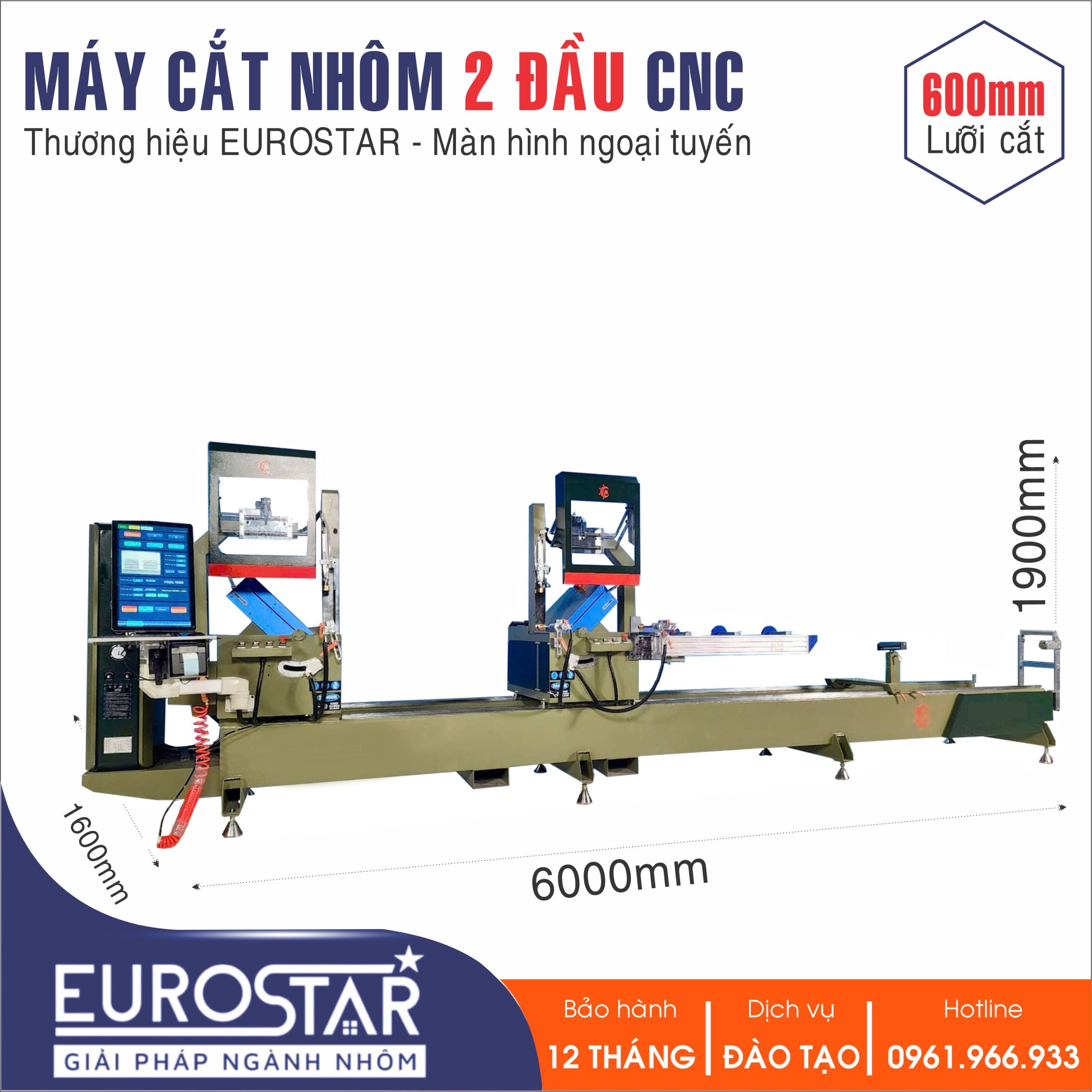 MÁY CẮT NHÔM NGOẠI TUYẾN 600