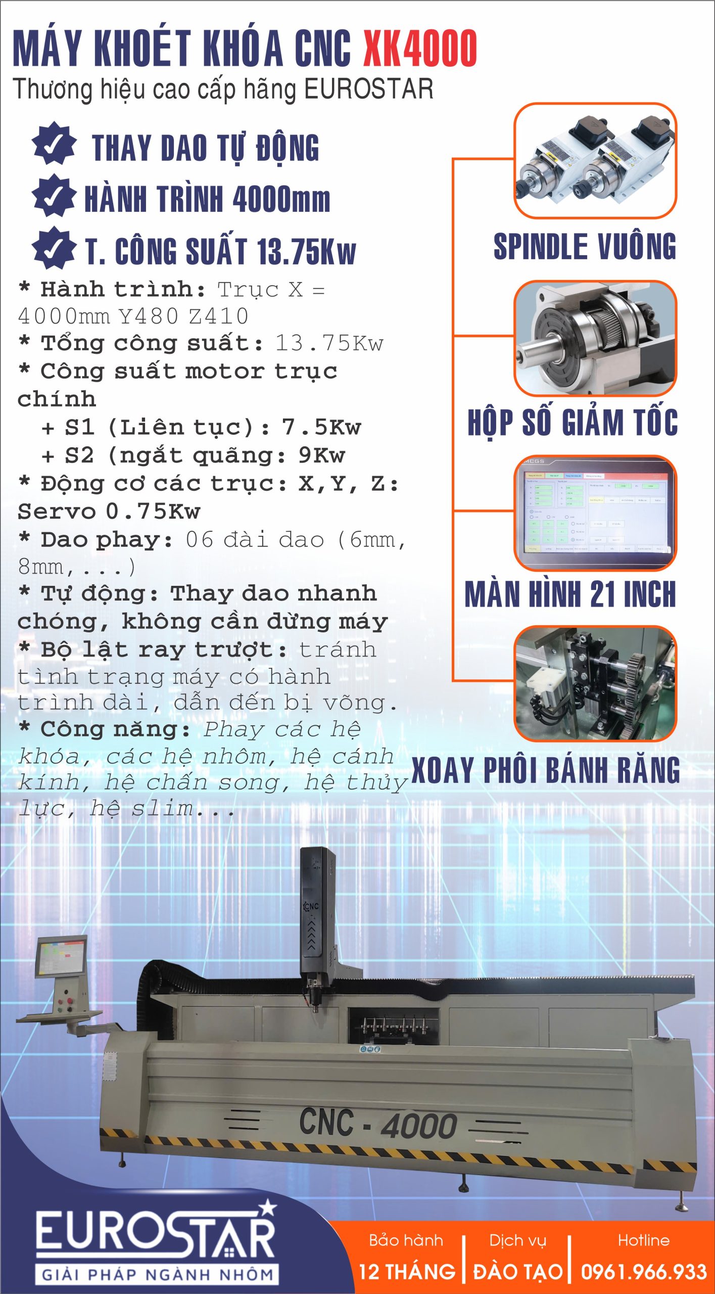 Máy Phay Khóa XK4000 Máy Phay Khóa XK4000