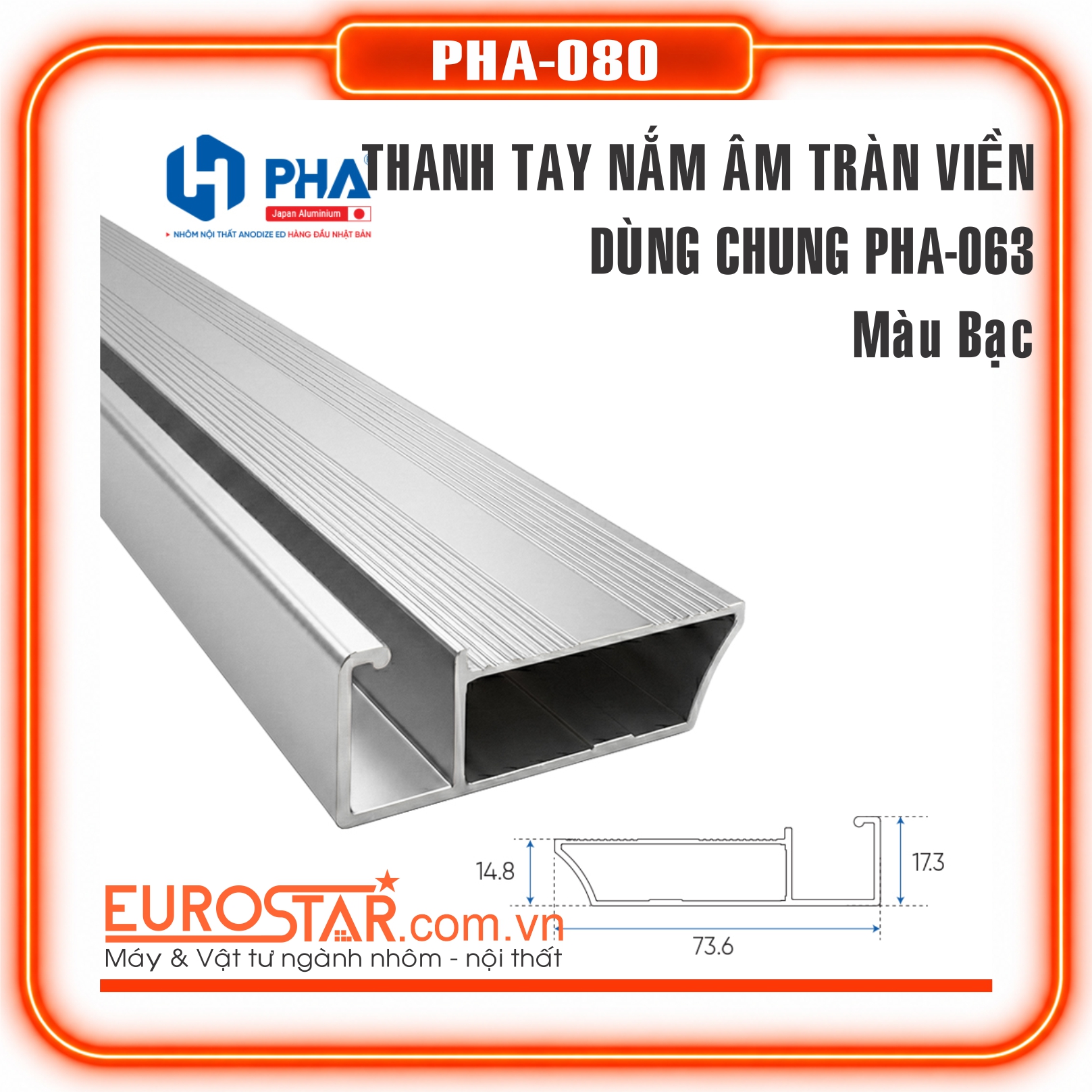 Tay Nắm Âm Kính Tràn Viền