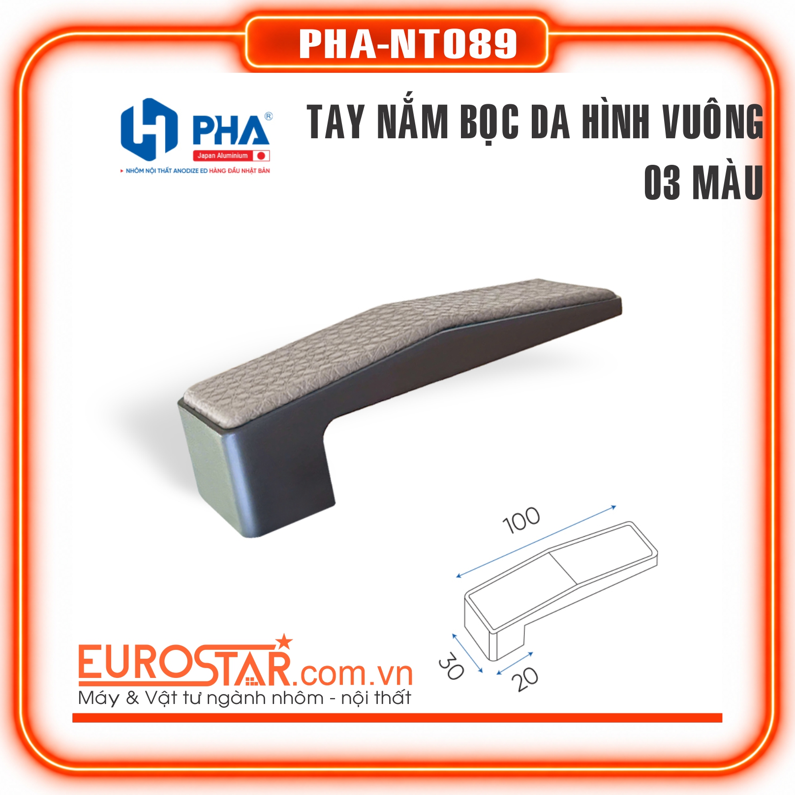 Tay Nắm Vuông Bọc Da Tay Nắm Vuông Bọc Da