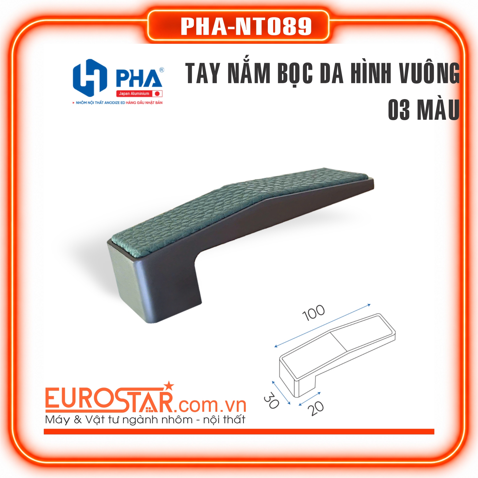 Tay Nắm Vuông Bọc Da Tay Nắm Vuông Bọc Da