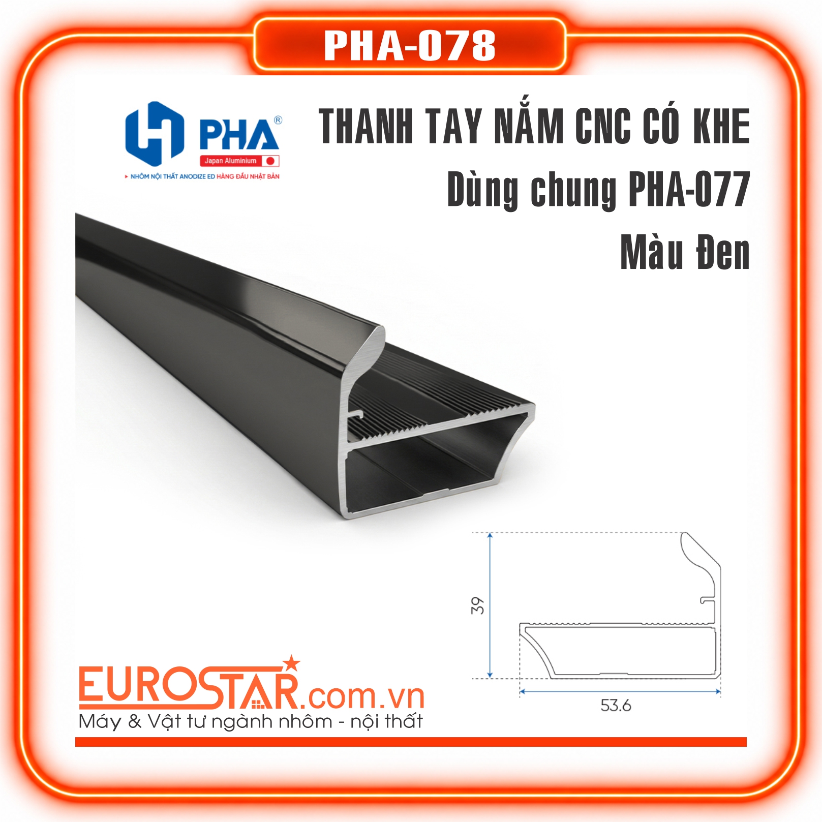 Tay Nắm CNC Có Khe Kính Tay Nắm CNC Có Khe Kính