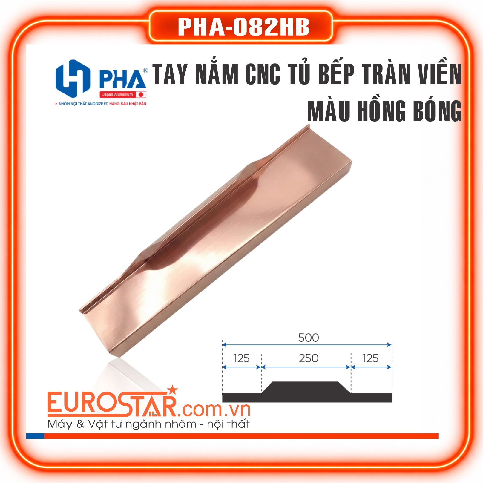 Tay Nắm CNC Màu Hồng Bóng