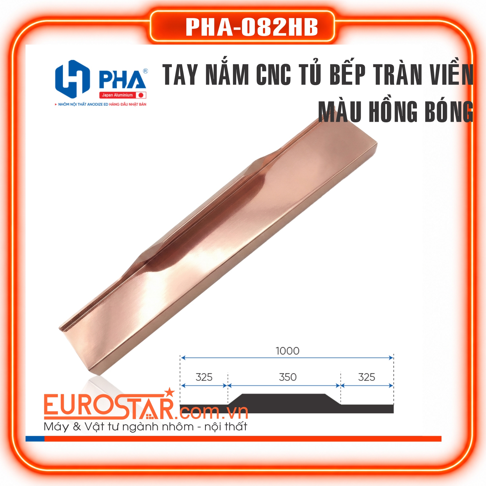 Tay Nắm CNC Màu Hồng Bóng