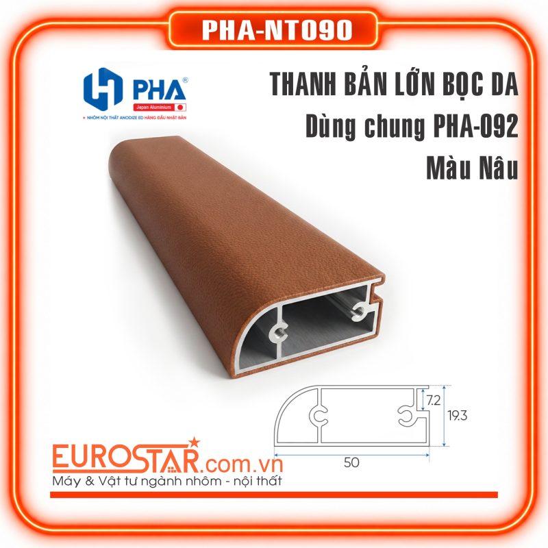 Thanh Nhôm Cánh Kính Bọc Da