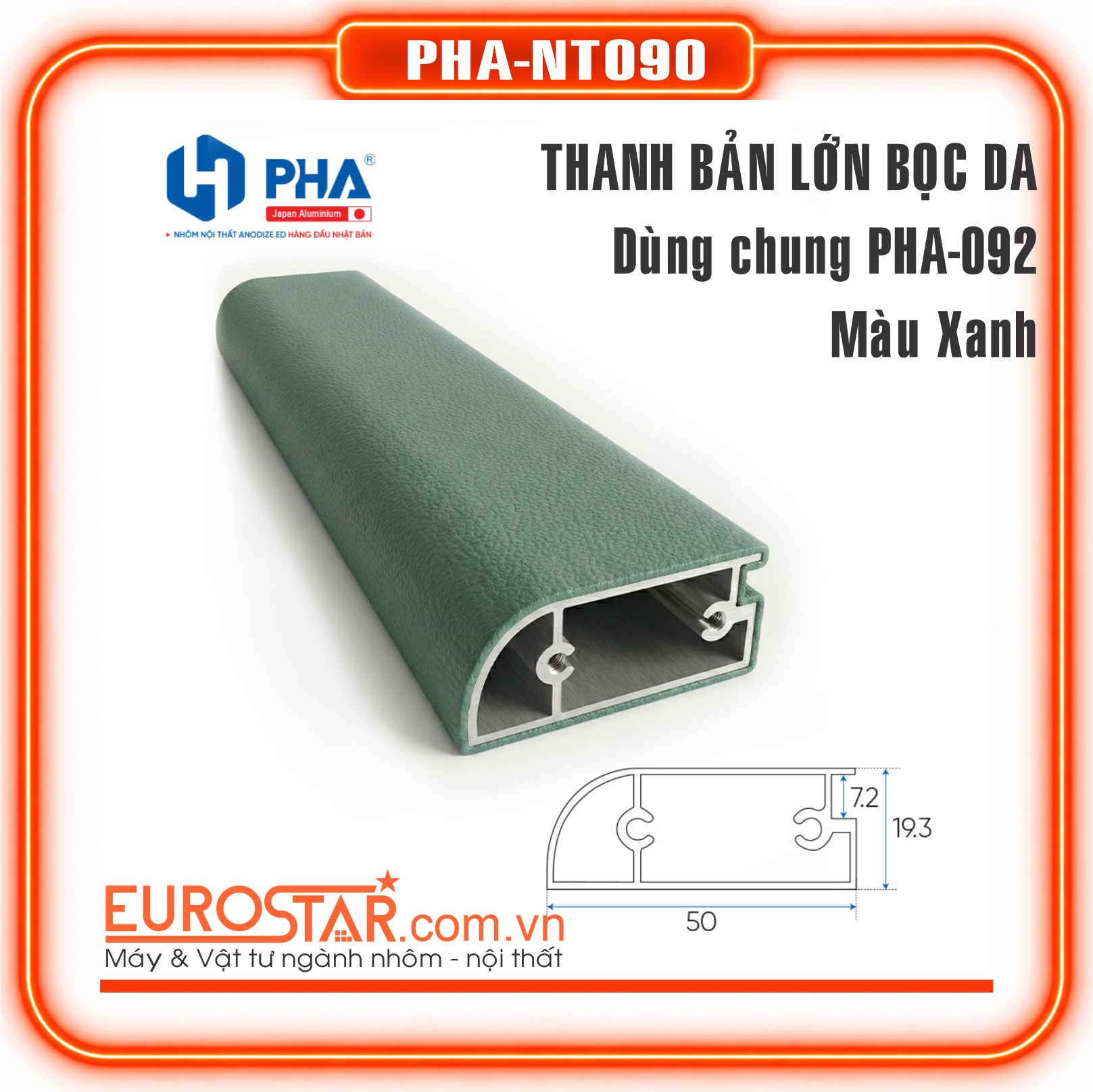 Thanh Nhôm Cánh Kính Bọc Da
