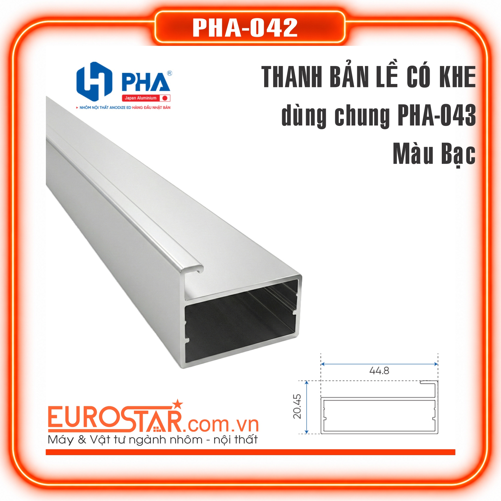 Thanh Cánh Trơn Vuông Có Khe Thanh Cánh Trơn Vuông Có Khe