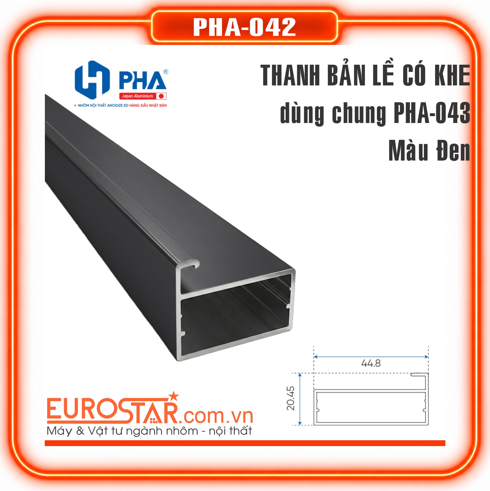 Thanh Cánh Trơn Vuông Có Khe Thanh cánh trơn vuông có khe