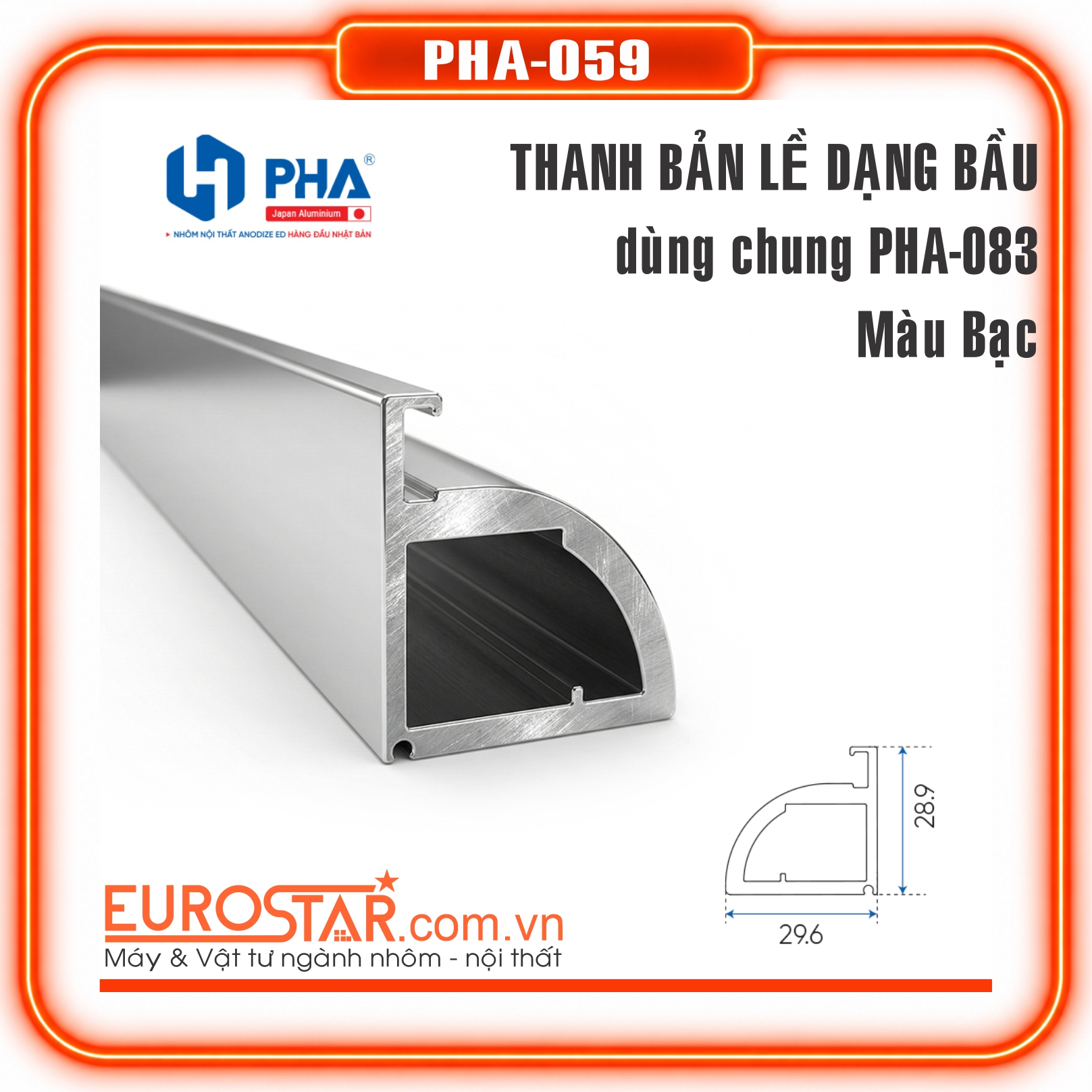 Thanh Cánh Trơn Dạng Bầu