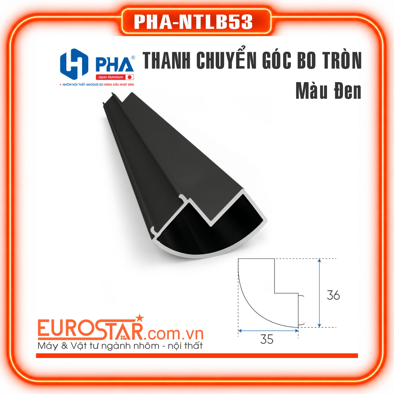 Thanh Chuyển Góc Bo Tròn