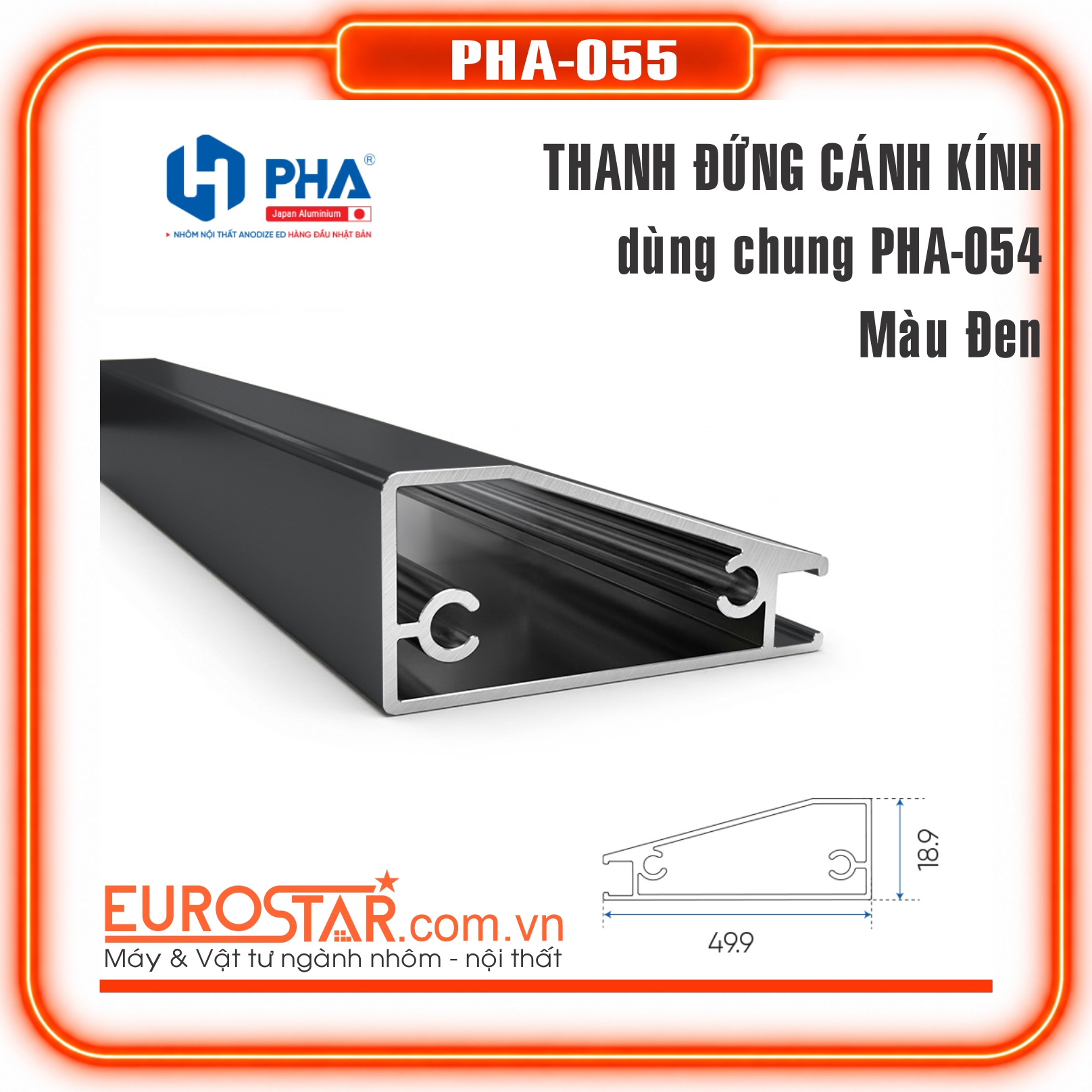 Thanh Đứng Cánh Kính Có Khe