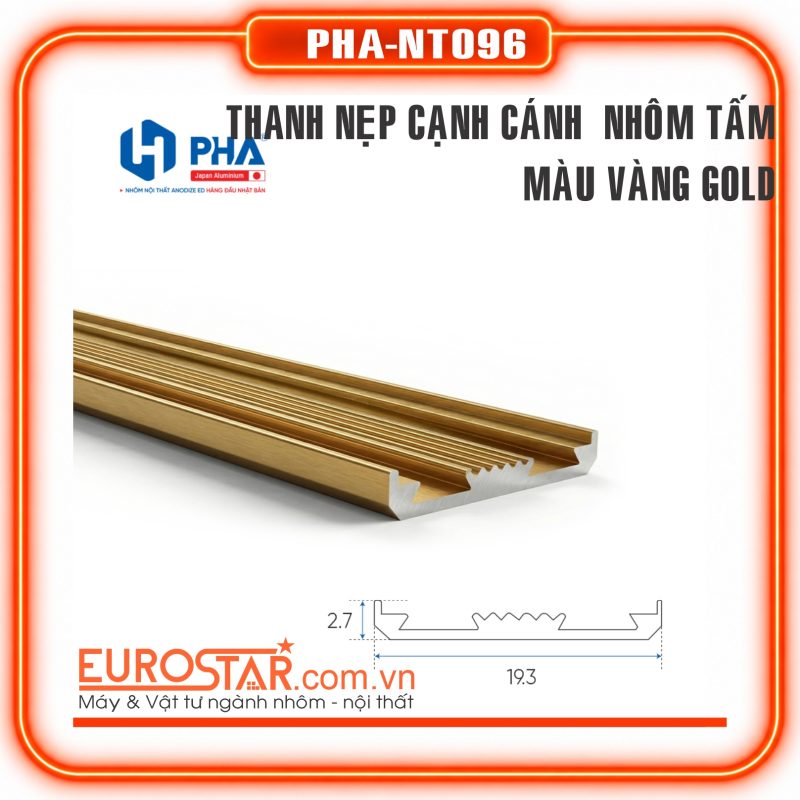 Thanh Nẹp Cạnh Cánh Nhôm Tấm