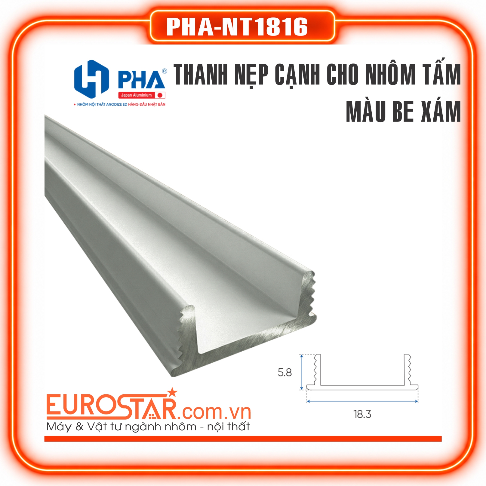 Thanh Nẹp Cho Nhôm Tấm