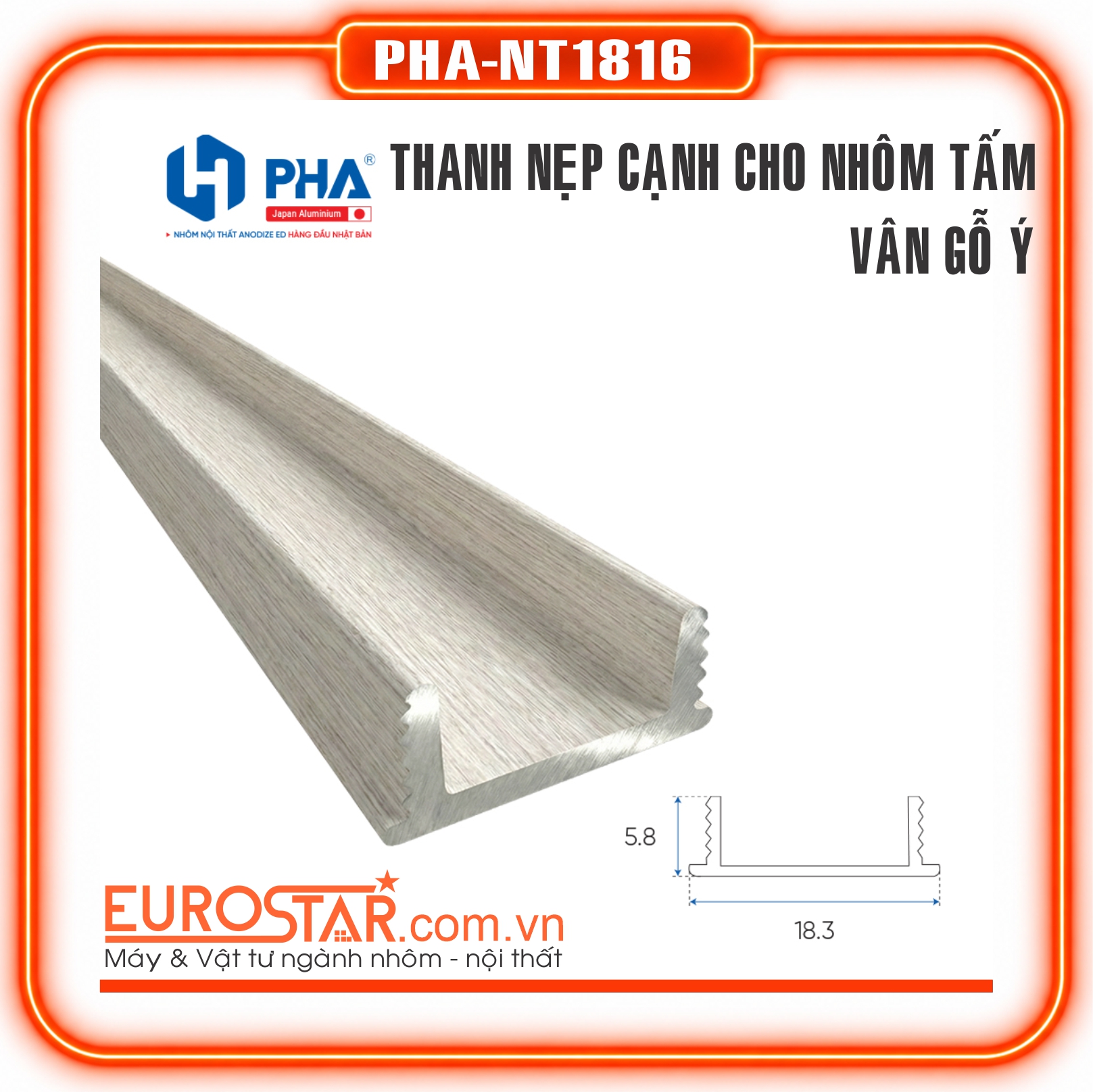 Thanh Nẹp Cho Nhôm Tấm