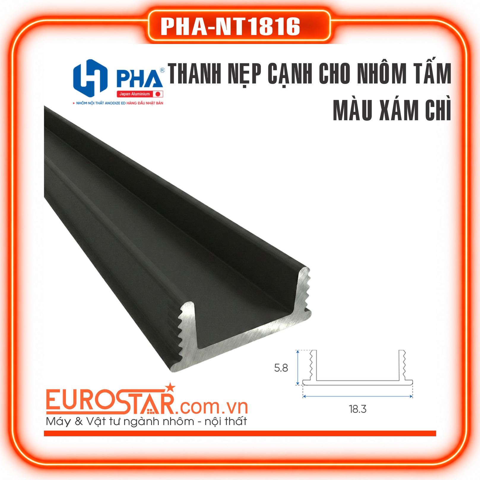 Thanh Nẹp Cho Nhôm Tấm