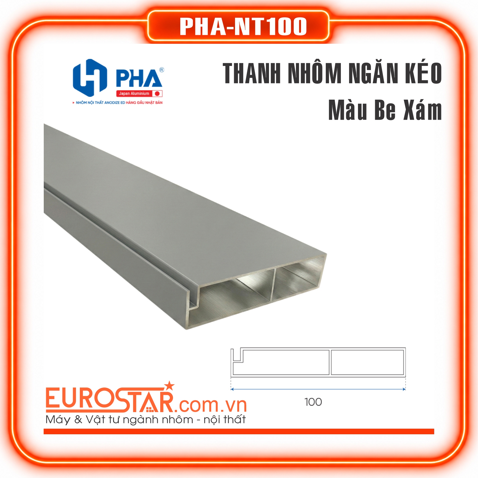Thanh Nhôm Ngăn Kéo Tủ